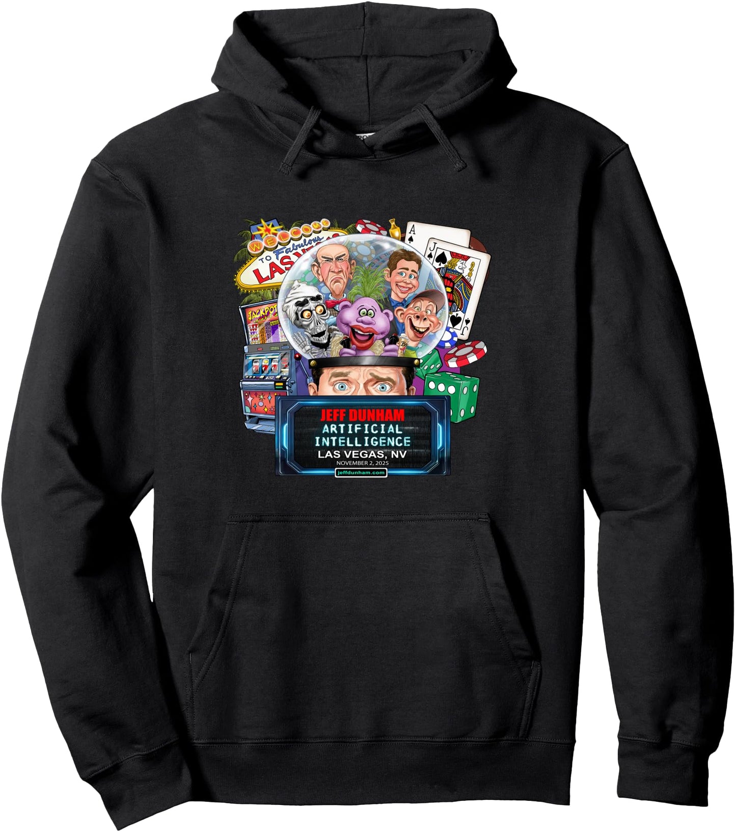 Jeff Dunham Las Vegas, NV (2025) Pullover Hoodie