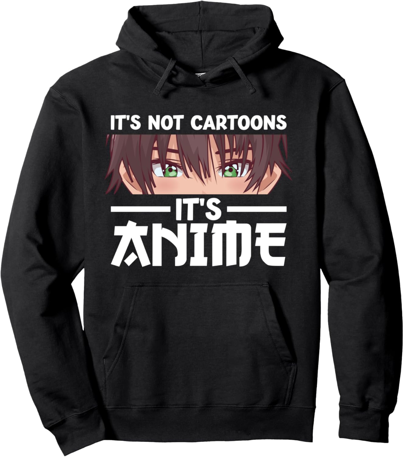 It's not cartoon It's Anime Anime Pullover Hoodie