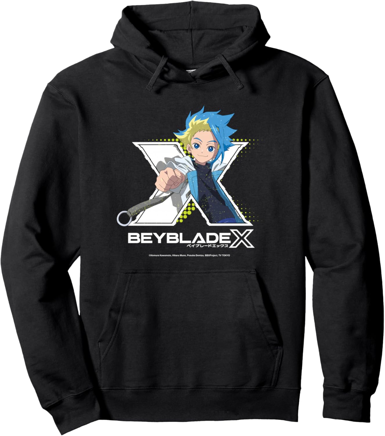Beyblade X Jaxon Cross Logo Pullover Hoodie
