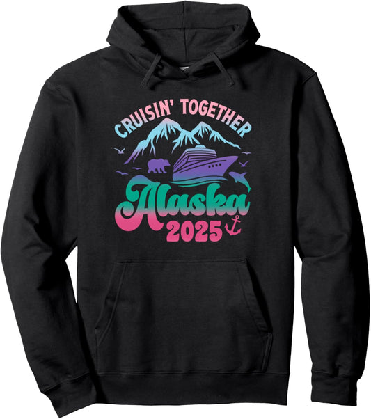 Alaska Cruise 2025 Matching Family Men Women Kids Girl Boy Pullover Hoodie