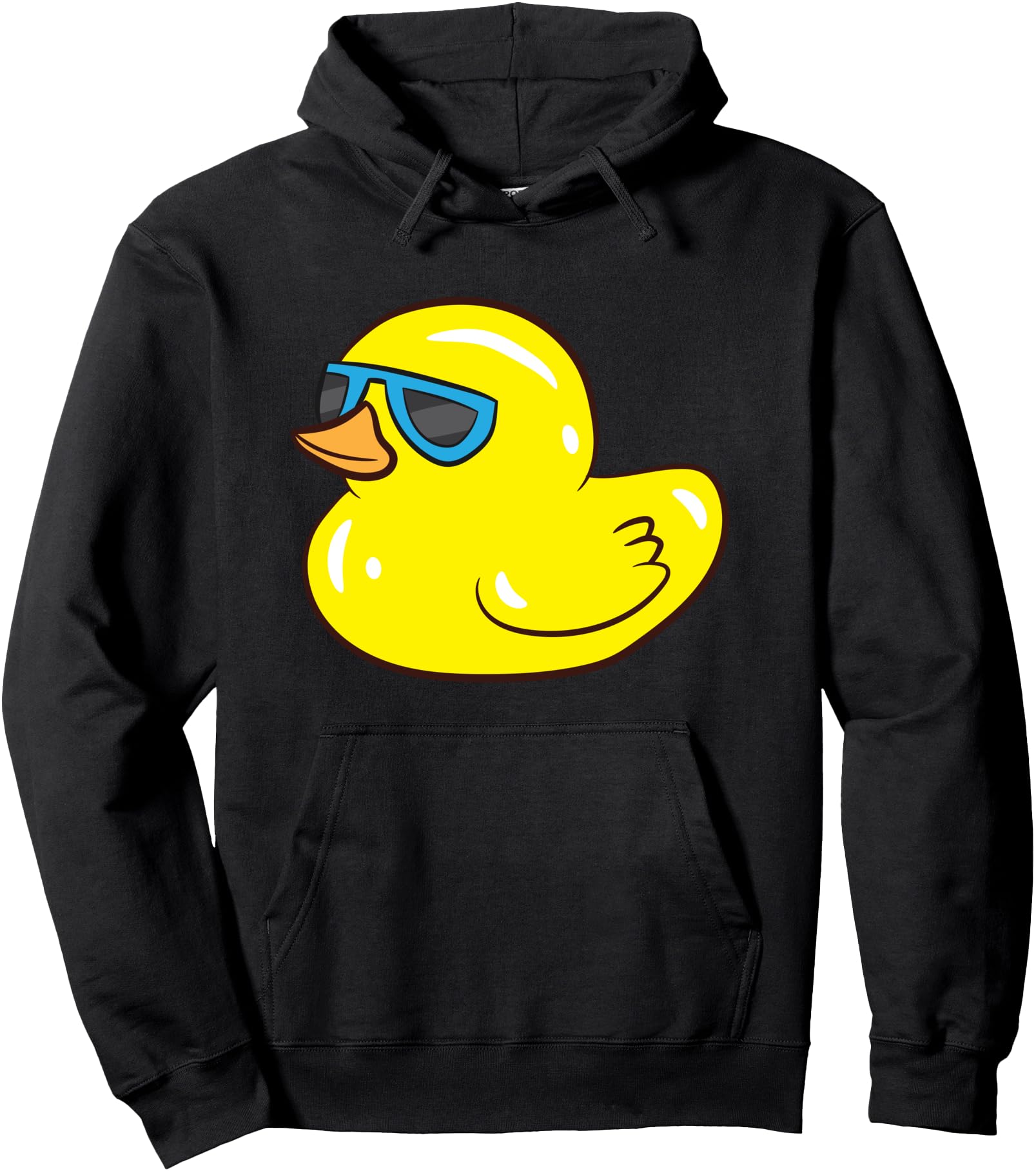 Cute Rubber Duck With Sunglasses Cute Rubber Duck Pullover Hoodie