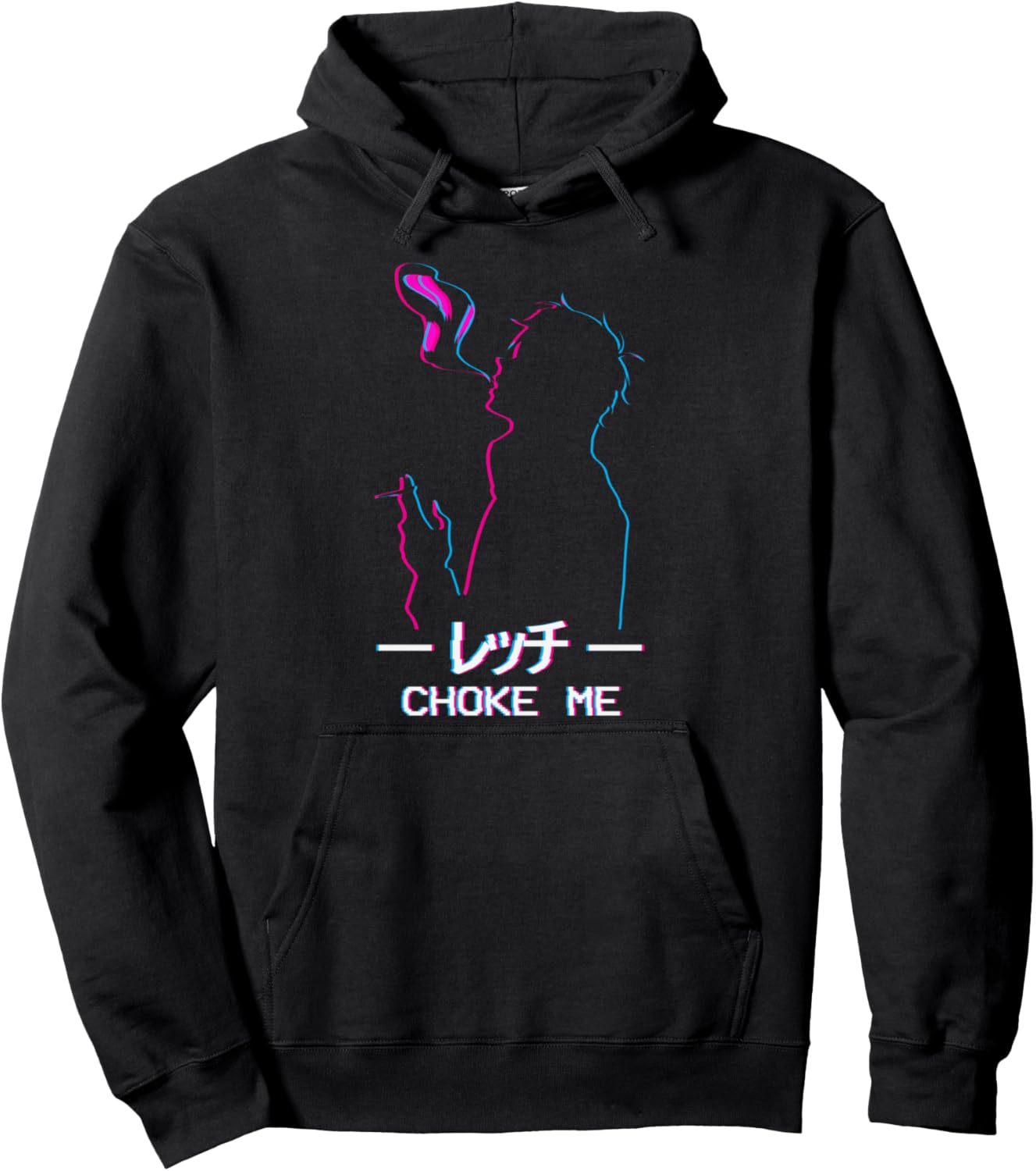 Choke Me Sad Anime Boy Soft Boy Vaporwave Aesthetic Eboy Pullover Hoodie
