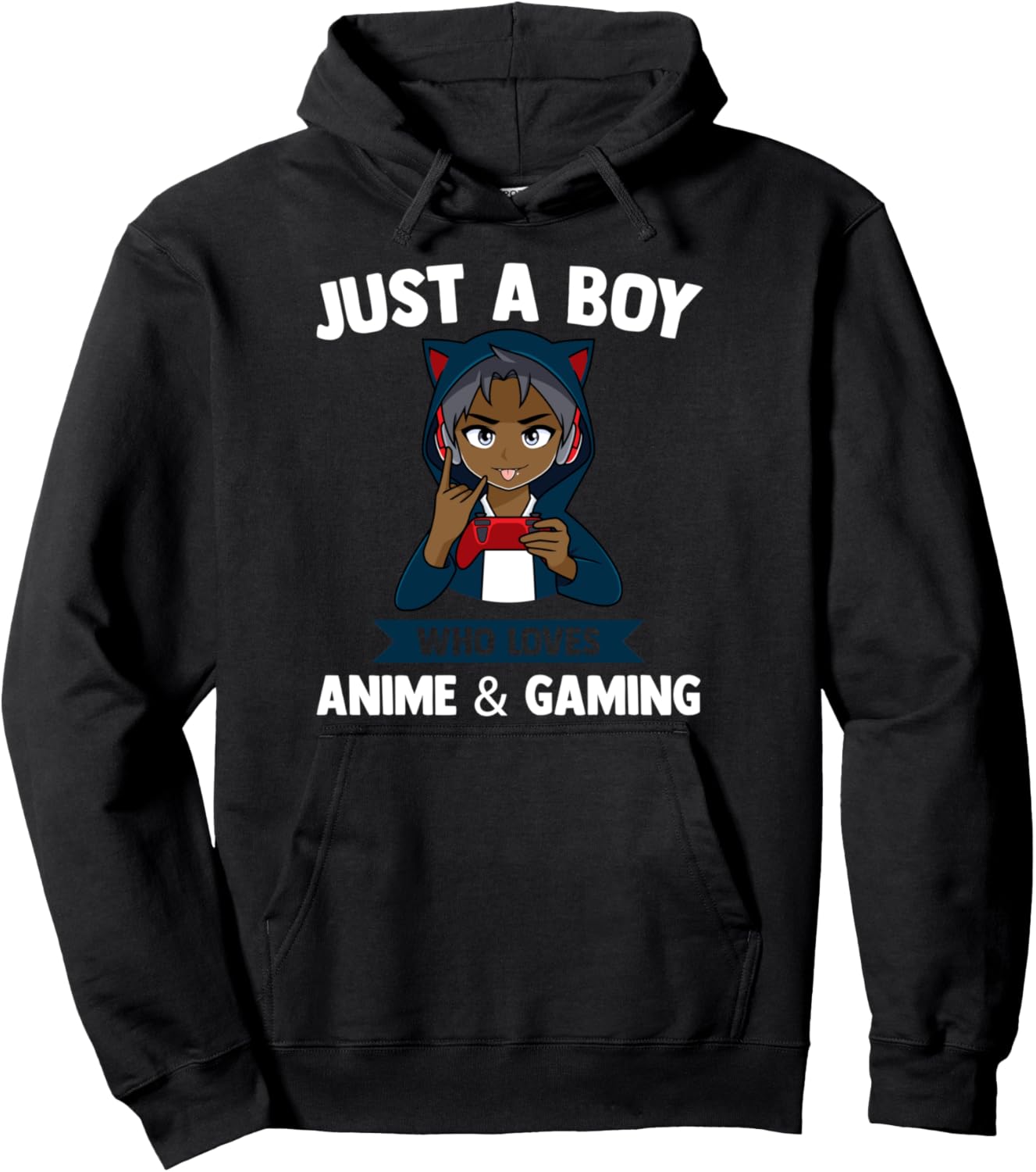 Just a Boy who loves Anime & Gaming Anime Pullover Hoodie