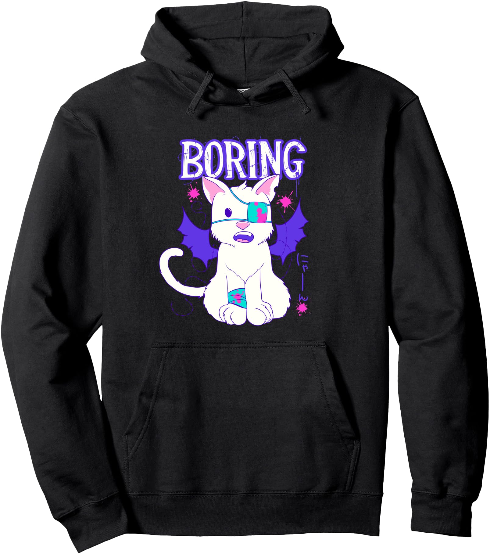 Creepy cute shirt- Hoodie anime cat menhera fashion style