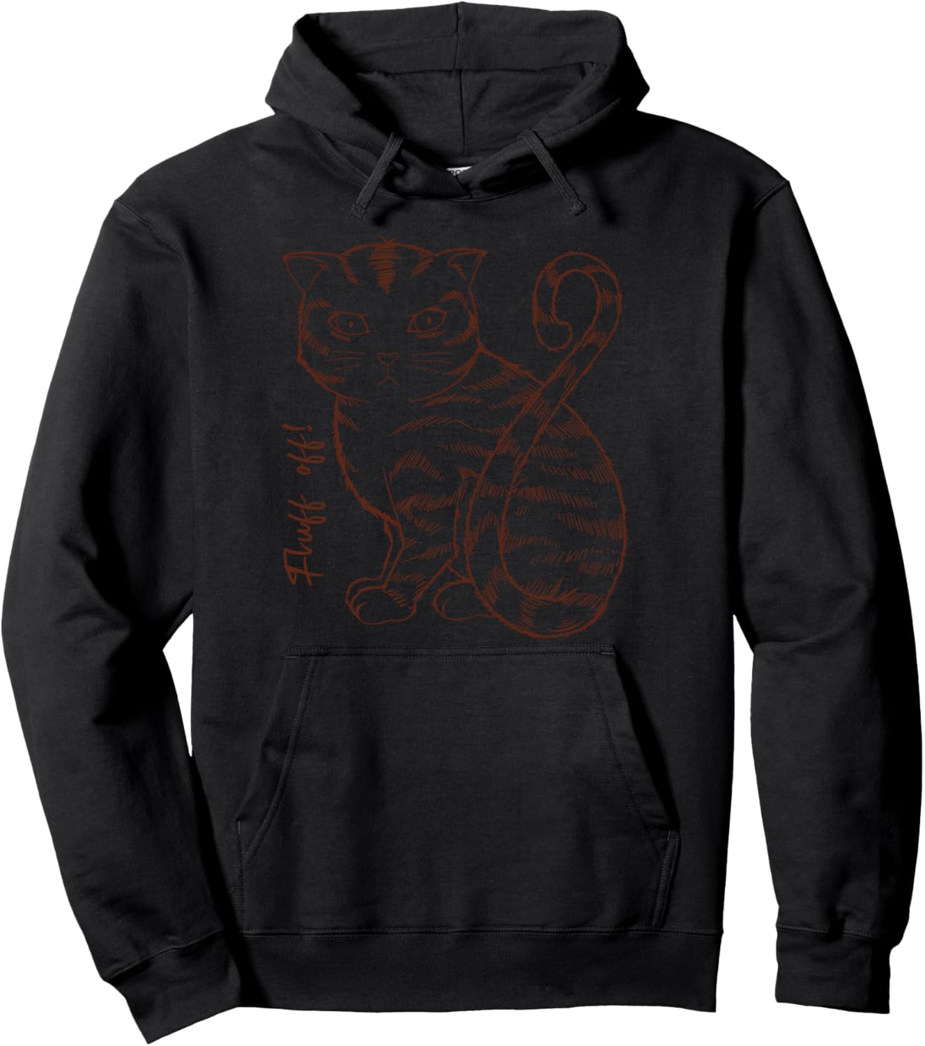 Fluff Off Anime Cat Pullover Hoodie