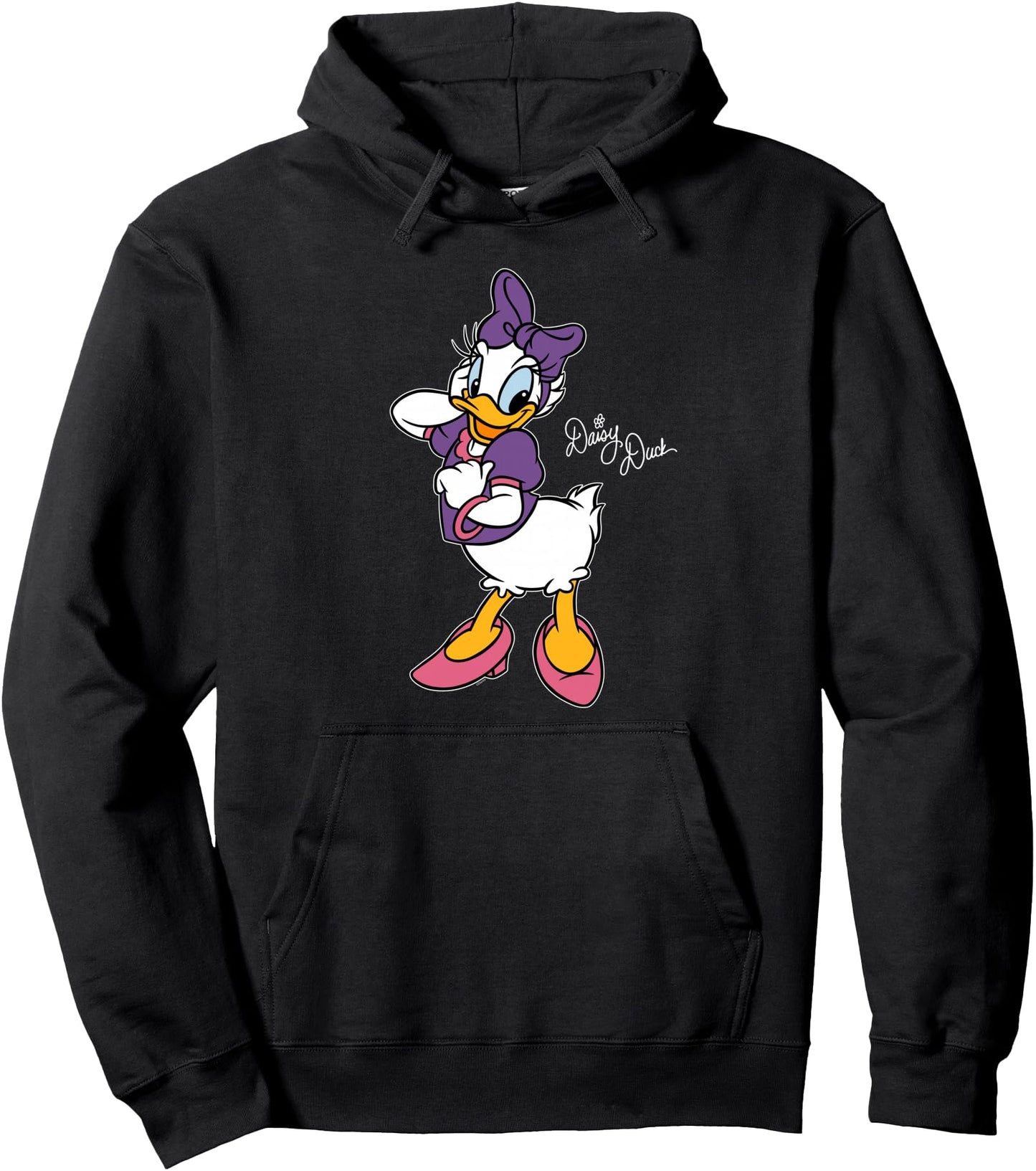 Disney Daisy Duck Retro Character Cute Pose Trip Matching Pullover Hoodie