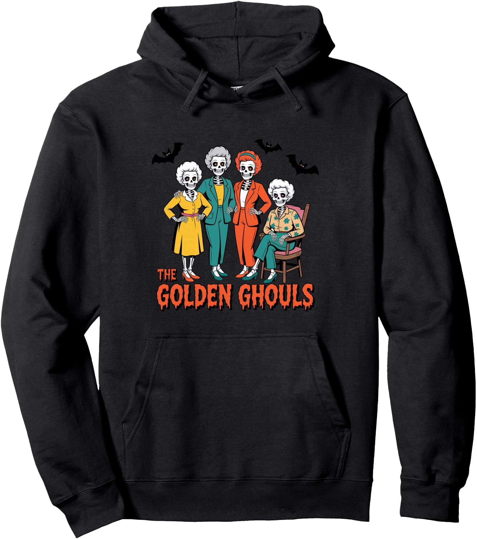 The Golden Ghouls Funny Halloween Parody Pullover Hoodie