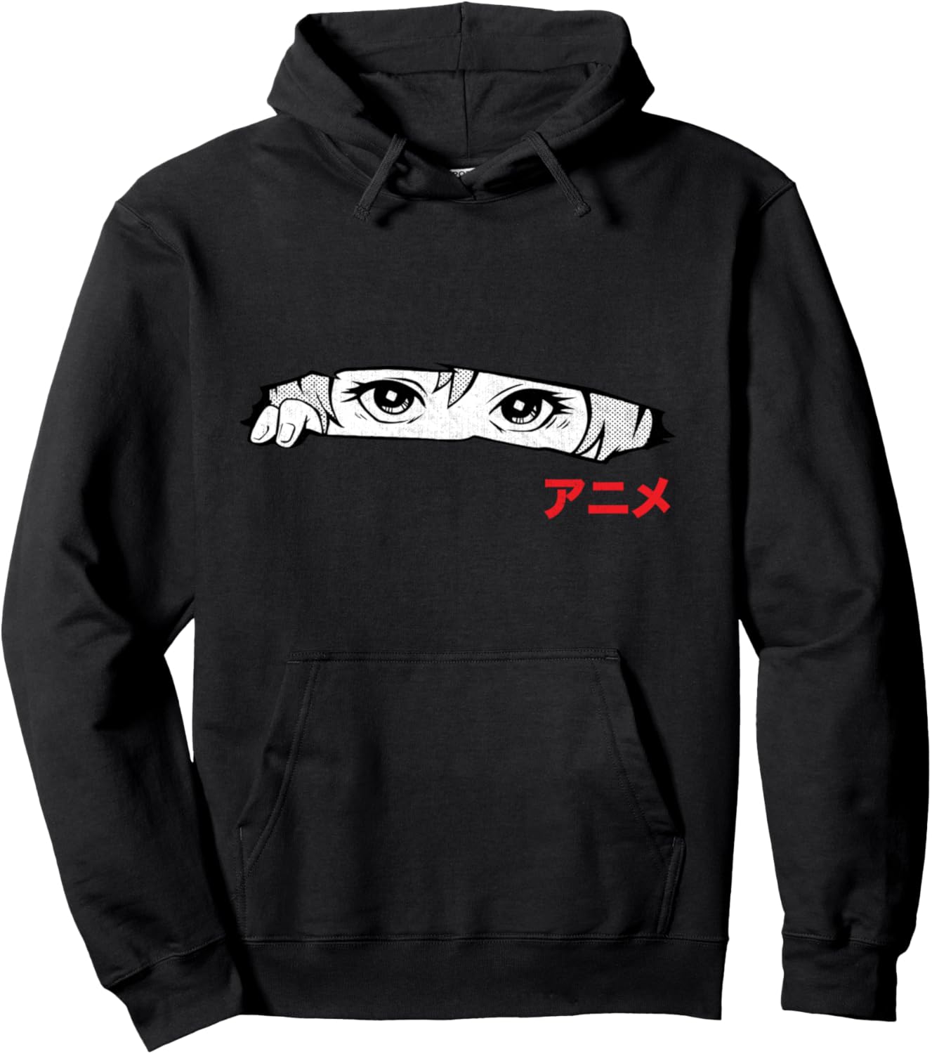 Aesthetic Anime Girl Eyes - Japanese Culture Art Anime Lover Pullover Hoodie