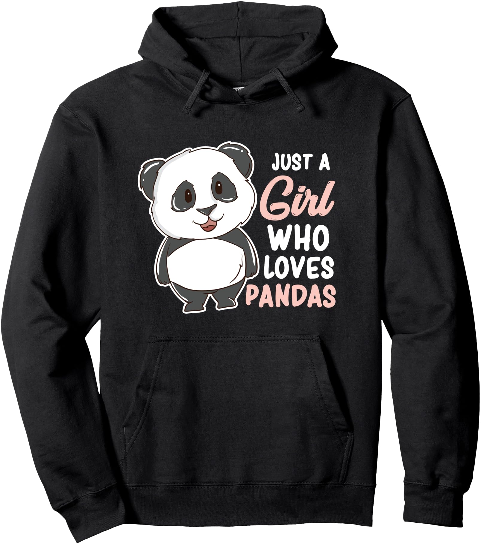 Just a Girl Who Loves Pandas Pullover Hoodie