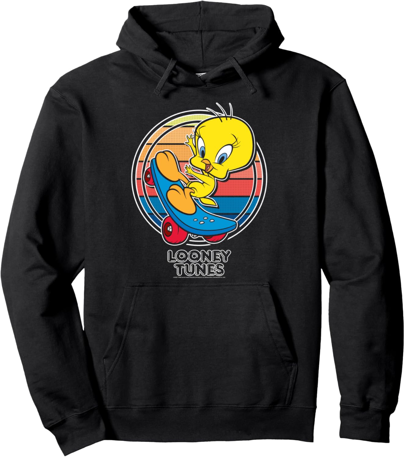 Looney Tunes Tweety Bird Skate Portrait Pullover Hoodie