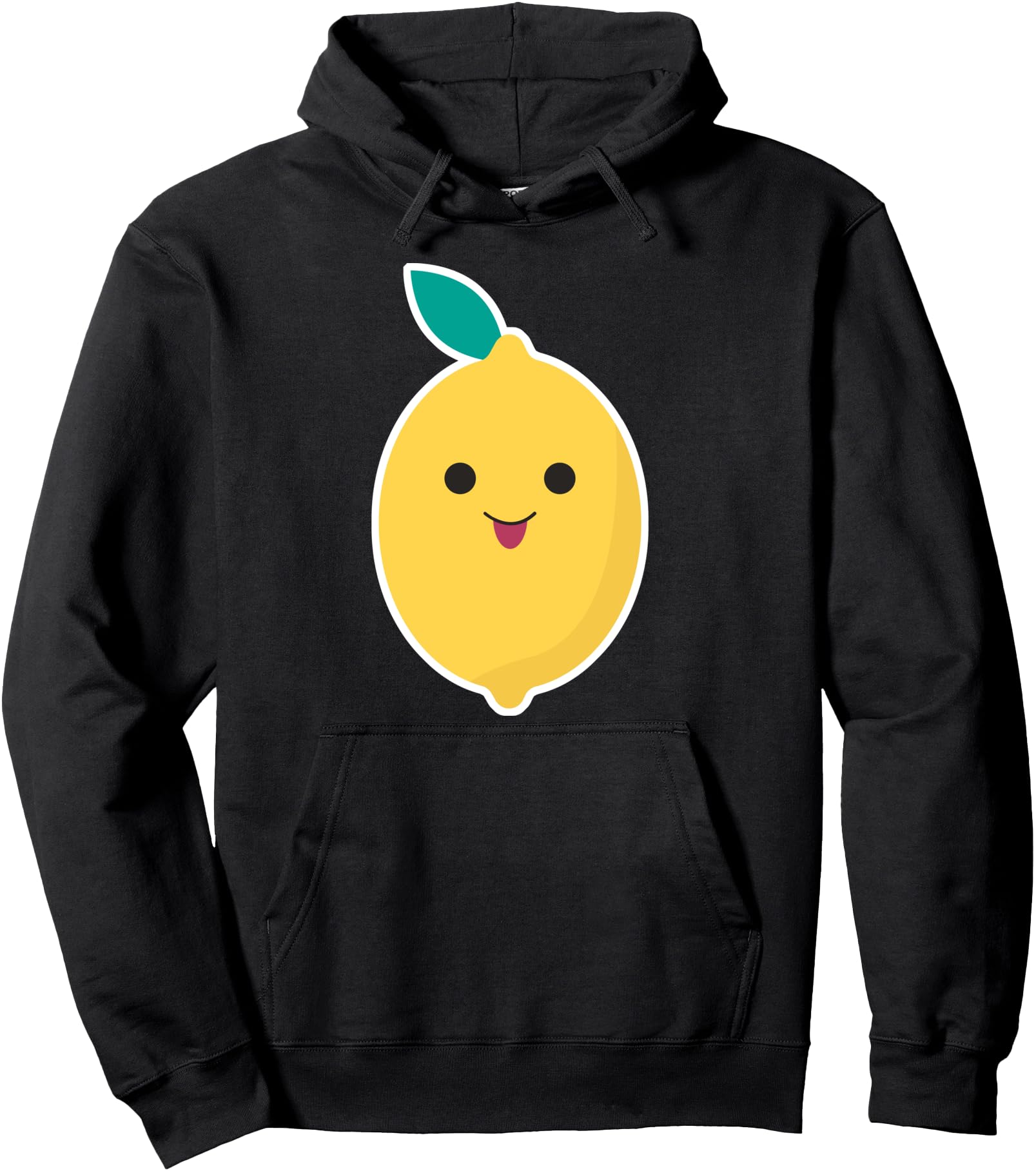 Yellow Cute Food Lemon Fruit Cartoon Kawaii Anime Character Pullover Hoodie