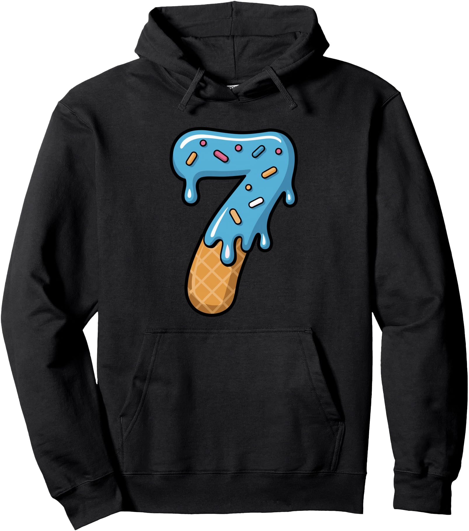 Number 7 Ice Cream Drip 67 Meme Couple Matching Halloween Pullover Hoodie