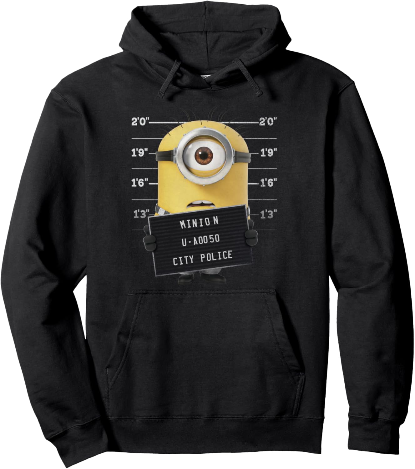 Despicable Me Minions Shocked Mugshot Hoodie Pullover Hoodie
