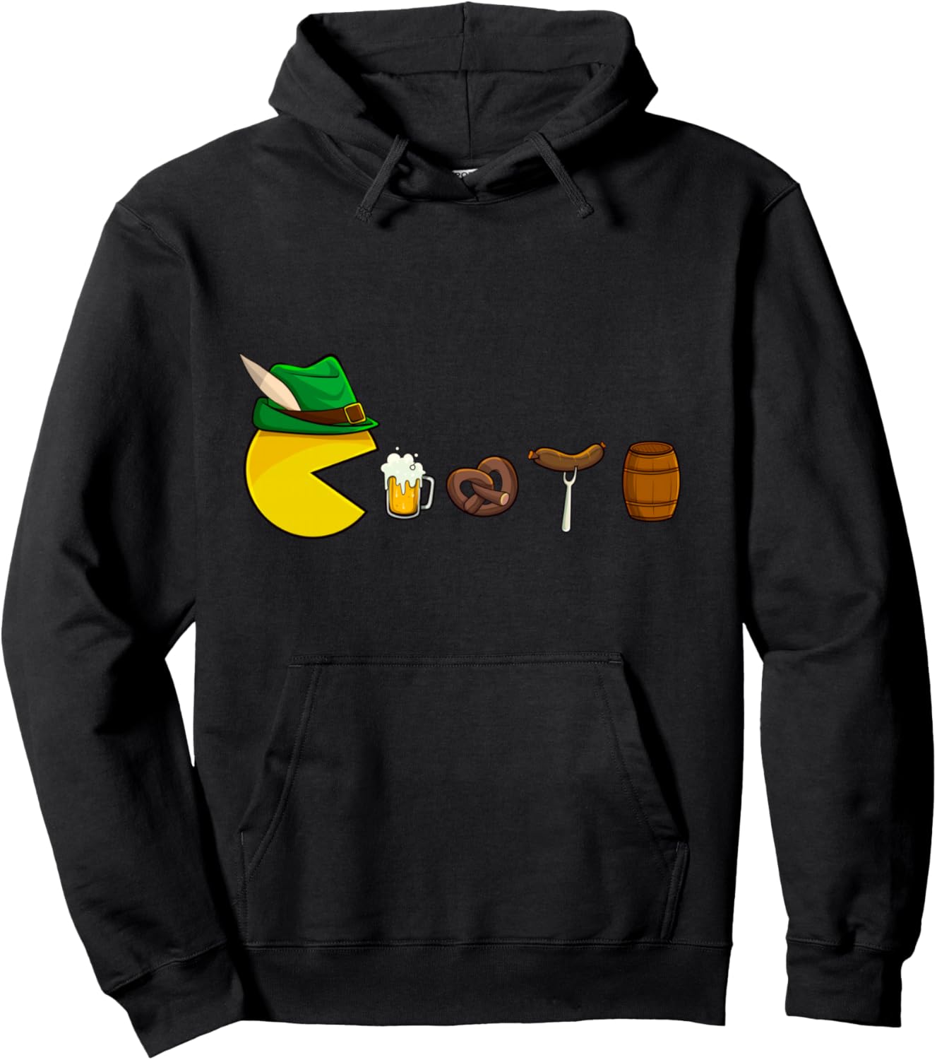 Oktoberfest Video Game Lederhosen Beer Pretzel Funny Prost Pullover Hoodie