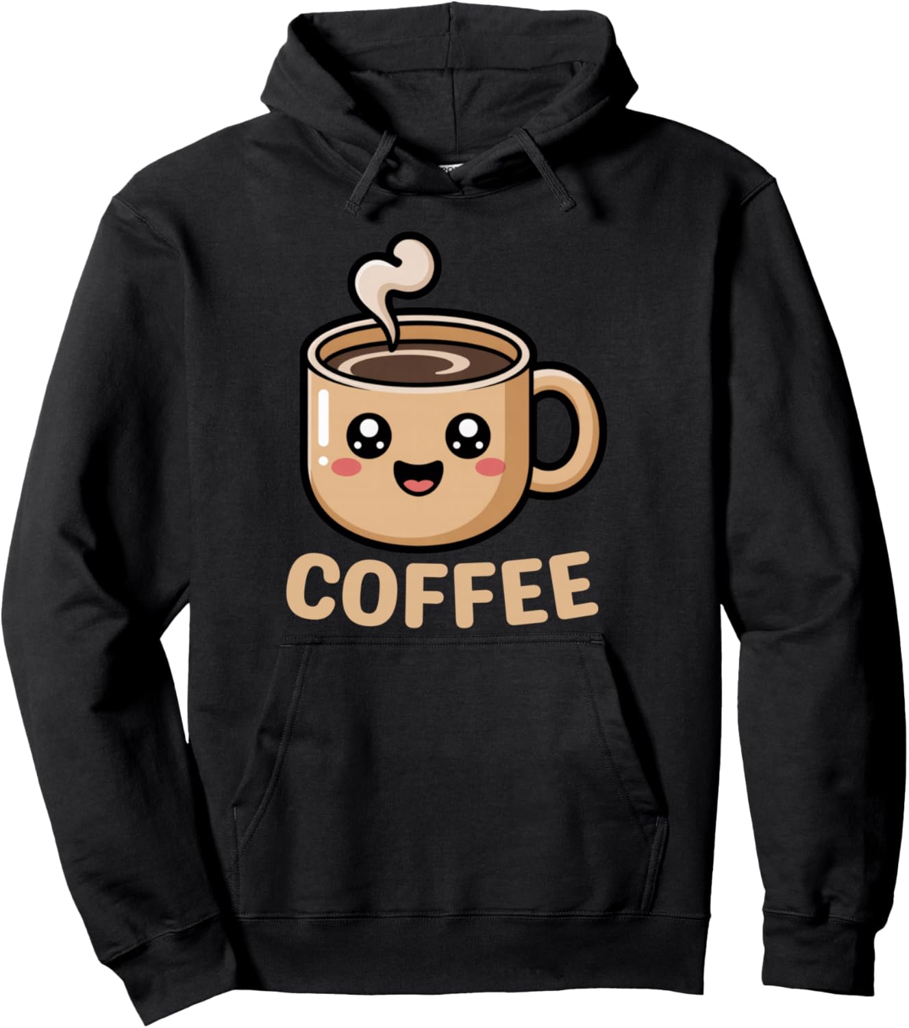 Kawaii Coffee Creamer Cup Cute Halloween Costume Barista Pullover Hoodie