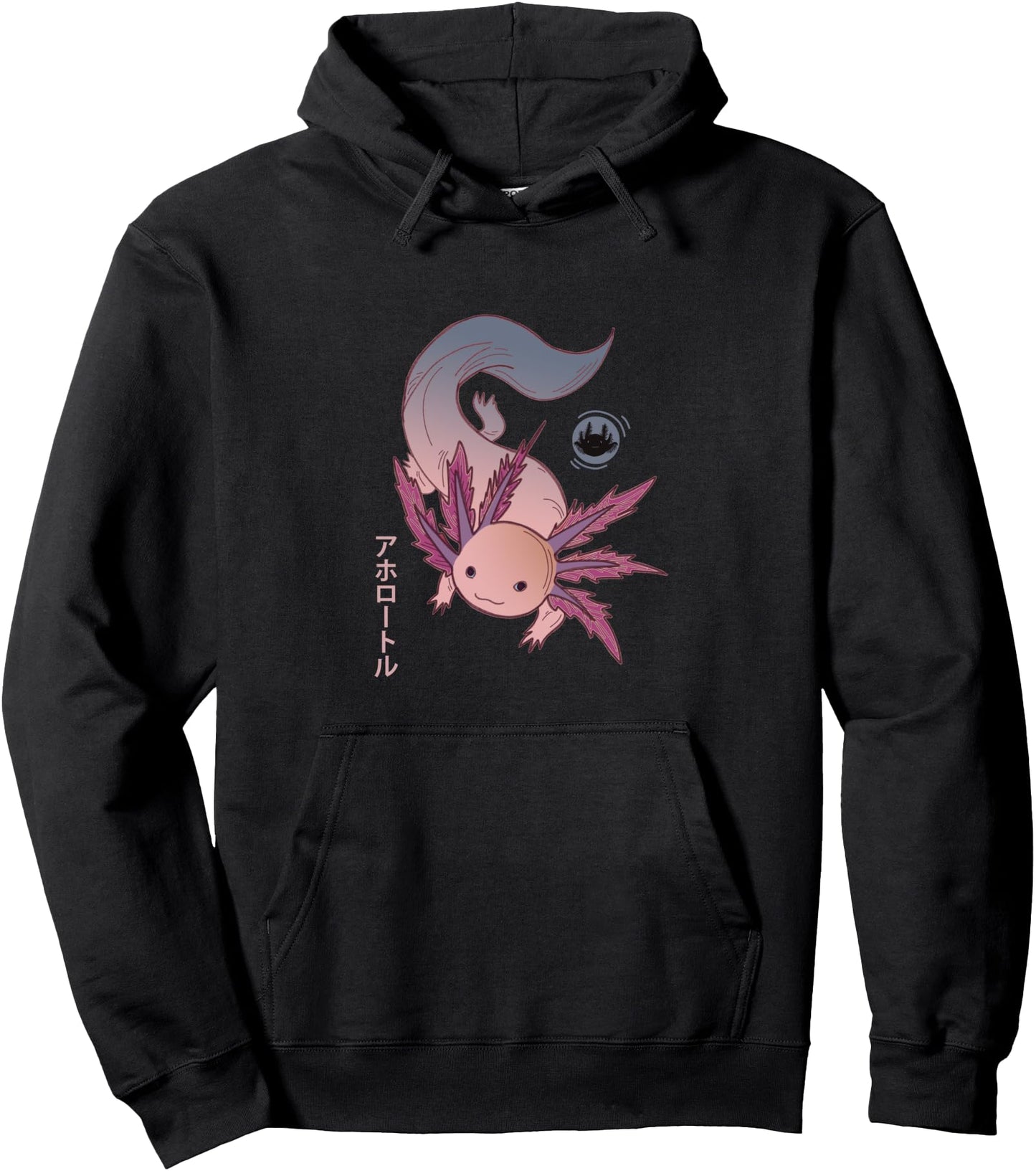 Axolotl Lovers Kawaii Amphibia Animals Japanese Art Pullover Hoodie