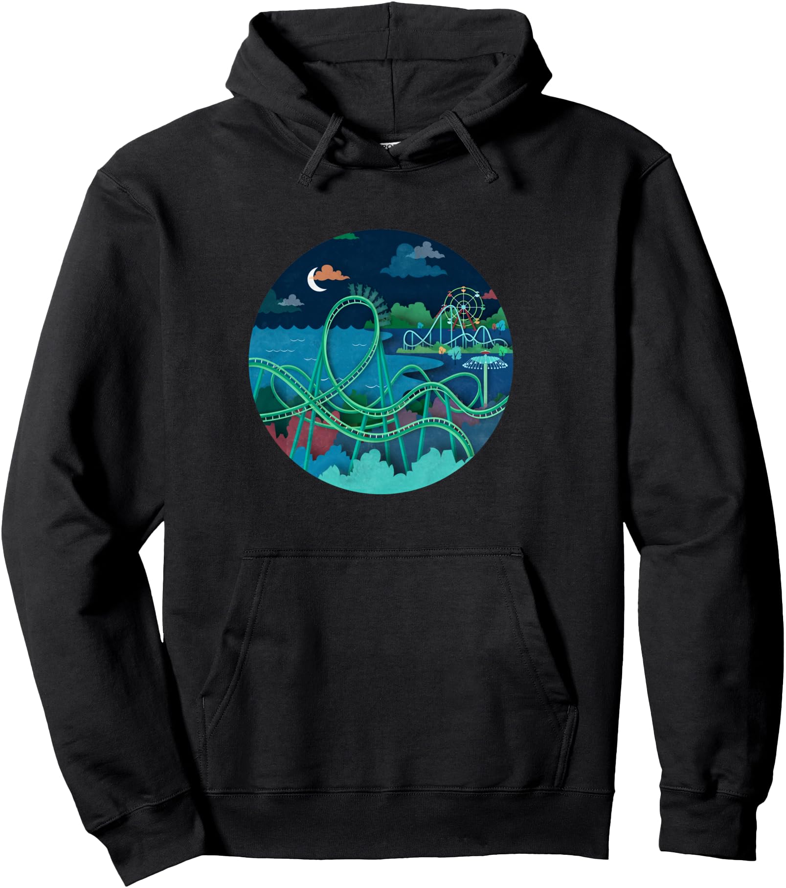 Raptor Roller Coaster Pullover Hoodie