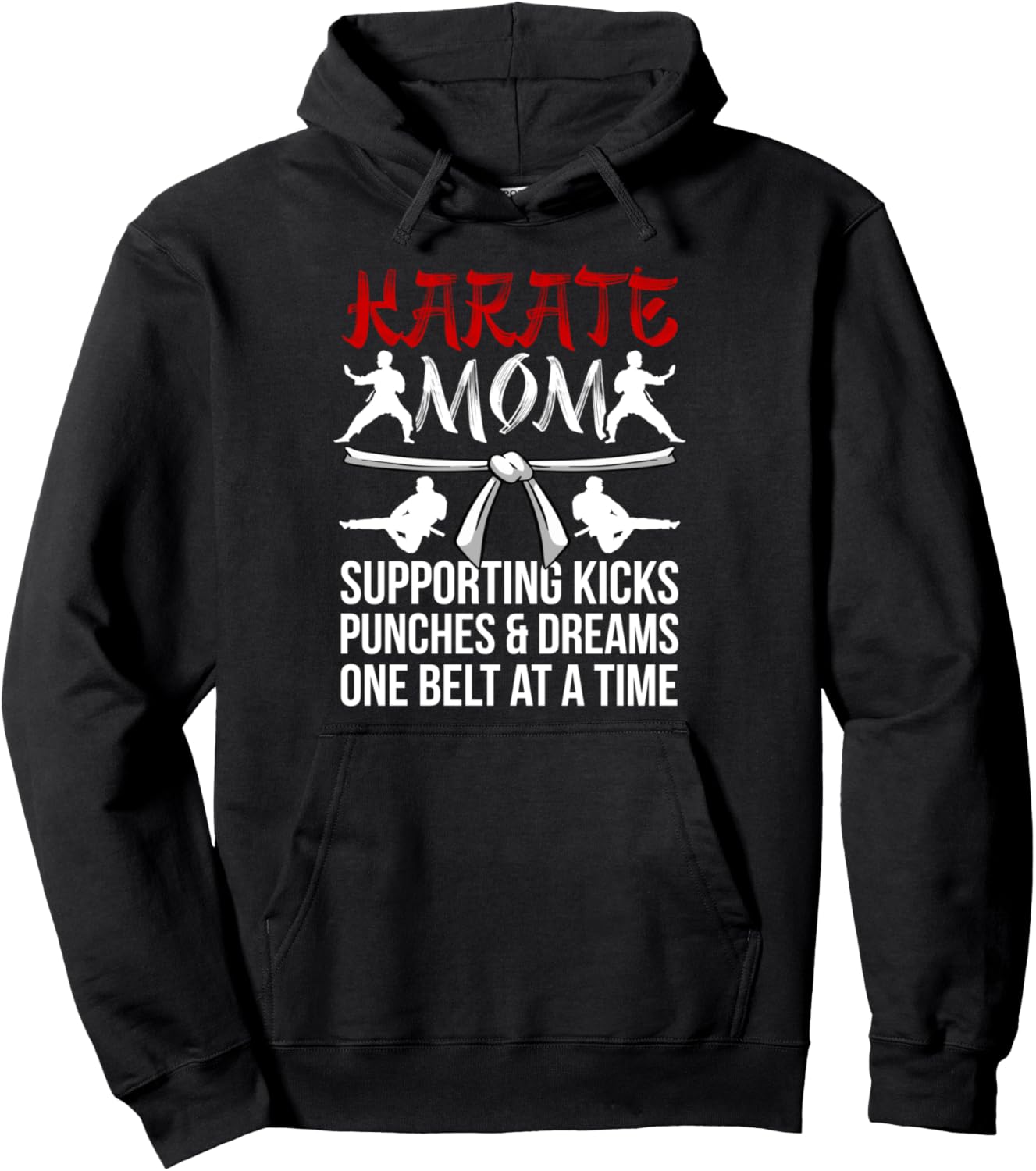 Karate Mom Karate Mother Definition Karate Mama Pullover Hoodie