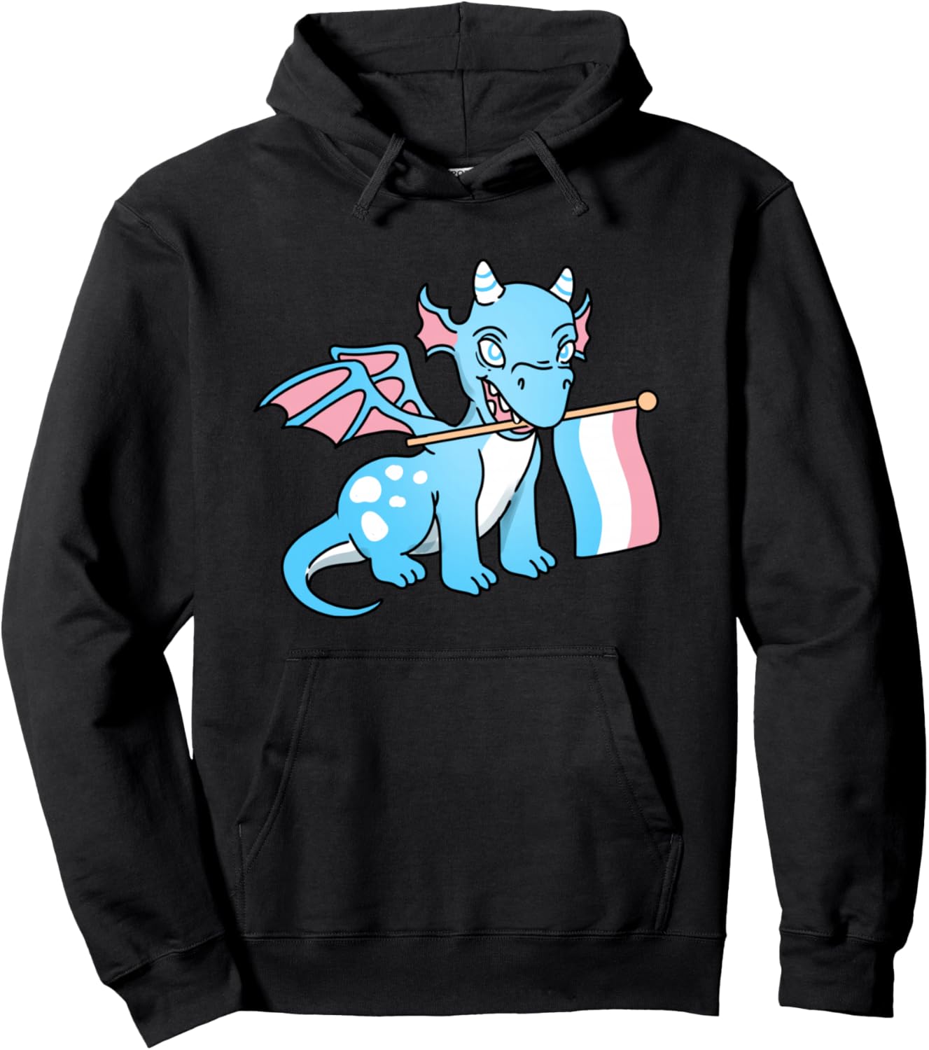 Trans Pride Dragon Transgender Gift Pullover Hoodie