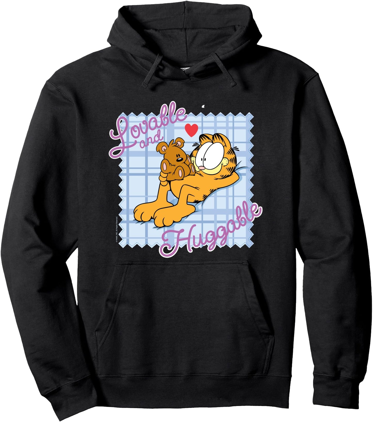 Garfield Loveable & Huggable Garfield and Pookie Cartoon Pullover Hoodie