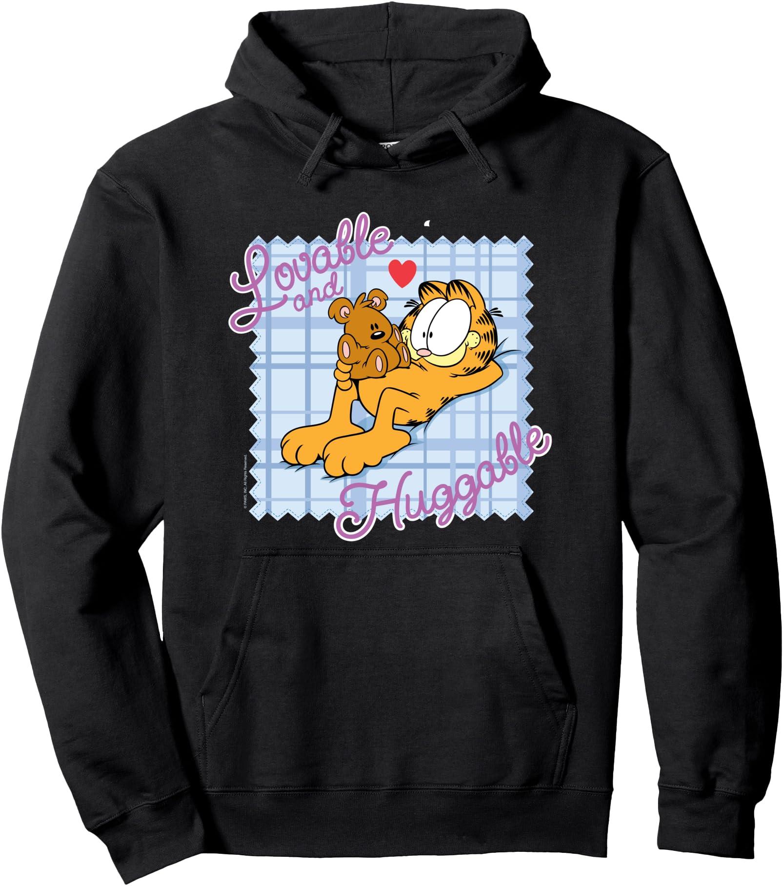 Garfield Loveable & Huggable Garfield and Pookie Cartoon Pullover Hoodie