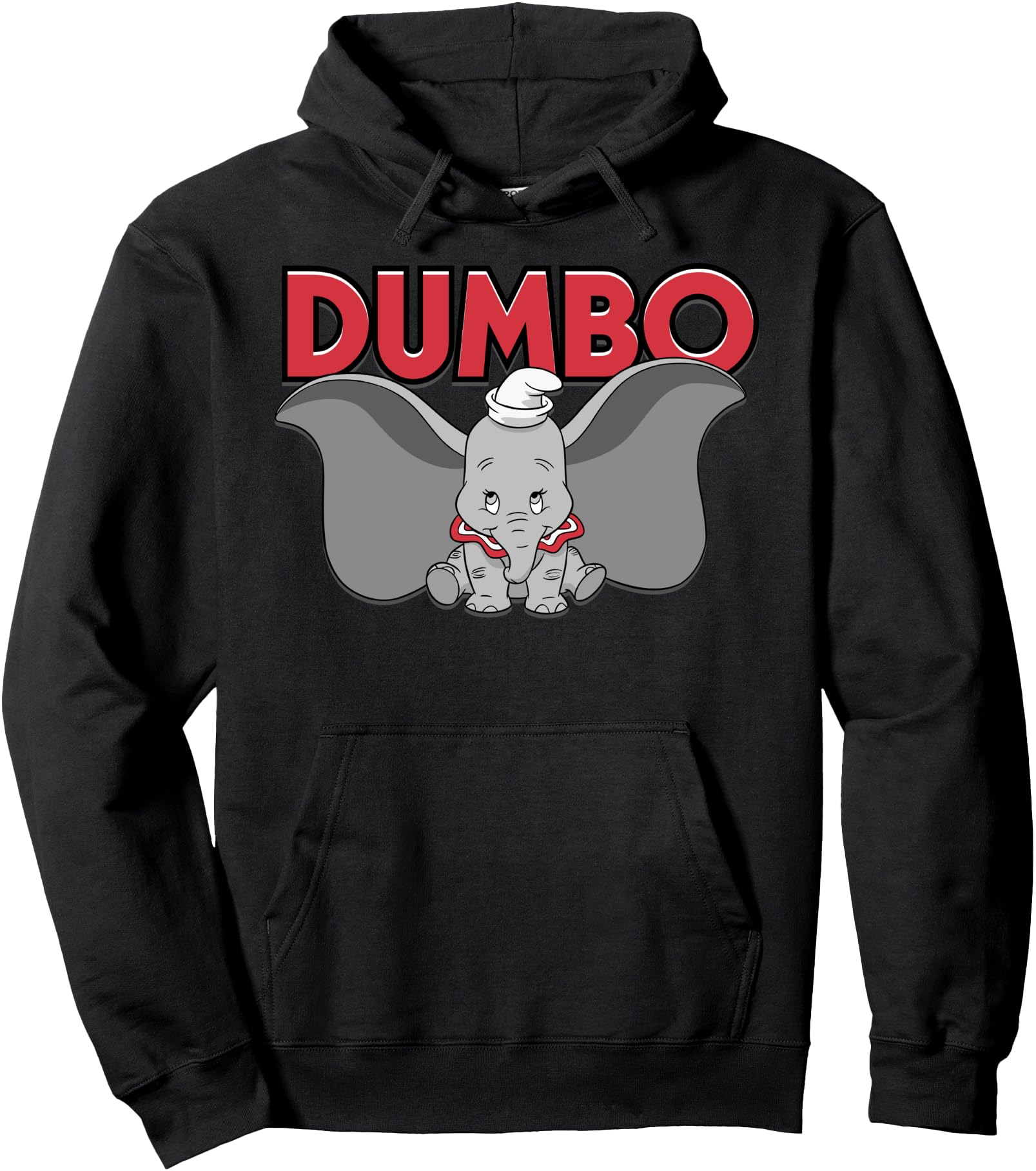 Disney Dumbo Red Logo Portrait Pullover Hoodie