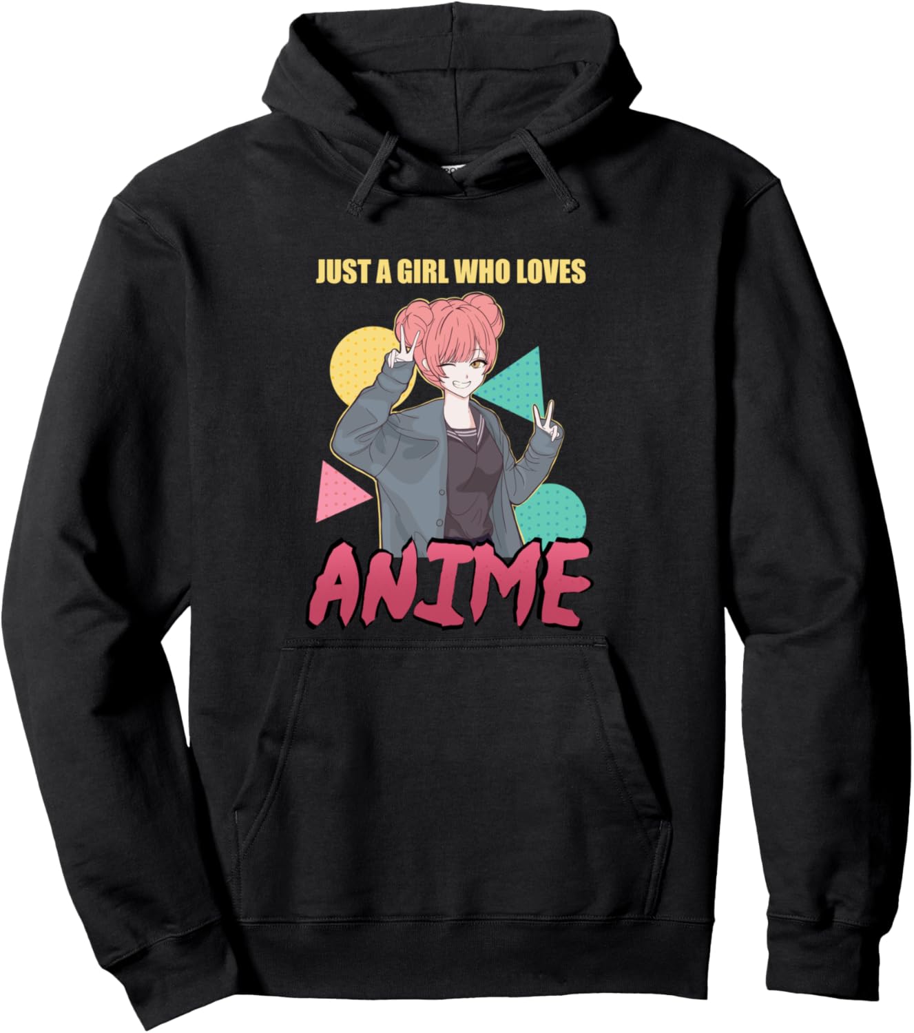 Cute Kawaii Anime Shirt Just A Girl Who Loves Anime Pullover Hoodie