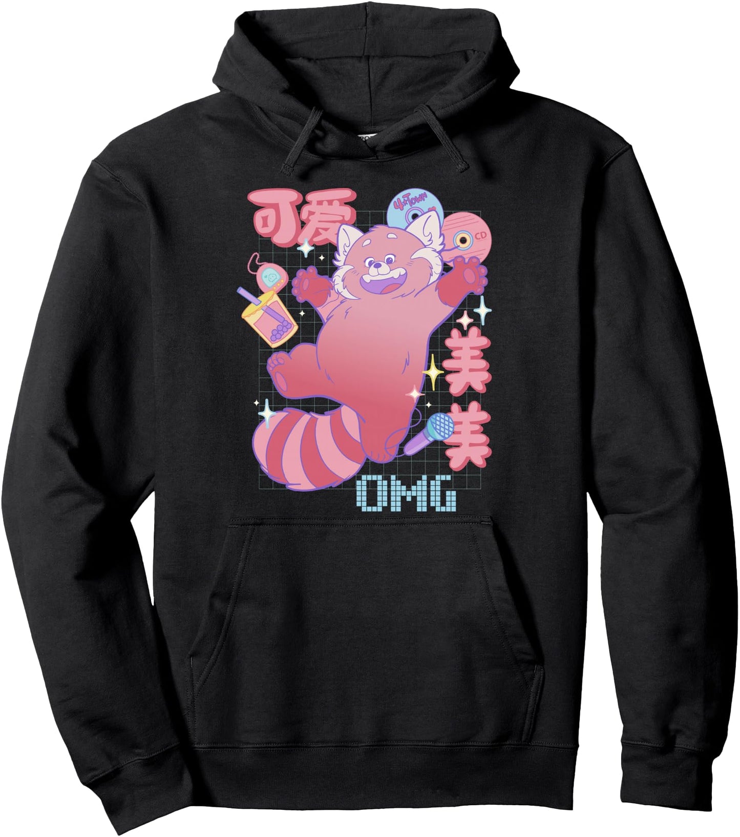 Disney Pixar Turning Red Mei OMG Kanji Pullover Hoodie