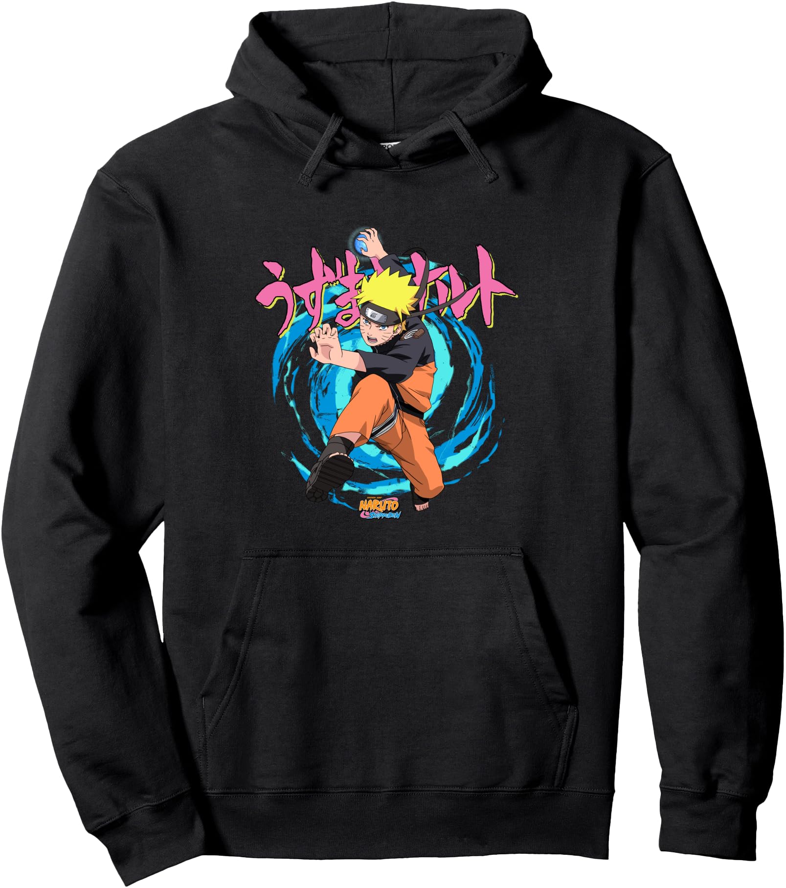 Naruto Shippuden Rasengan Jutsu Swirls Anime Pullover Hoodie