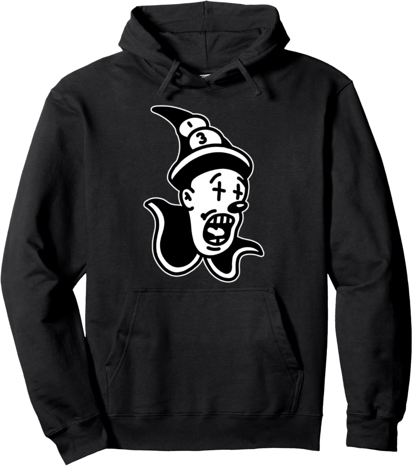 Koko the Clown Ghost Vintage Cartoon Pullover Hoodie