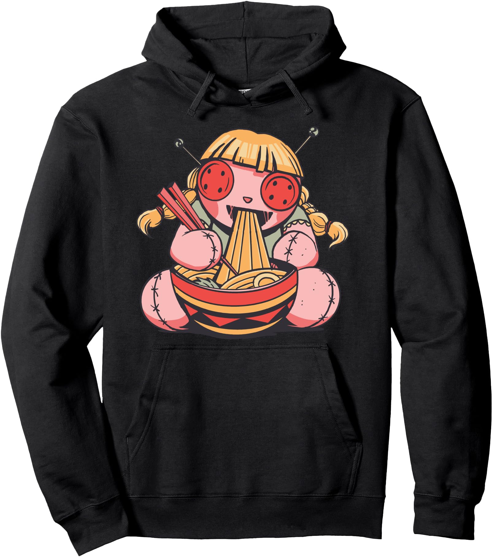 Ramen T-Shirt Voodoo Doll Kawaii Anime Tee Japanese Tee Pullover Hoodie
