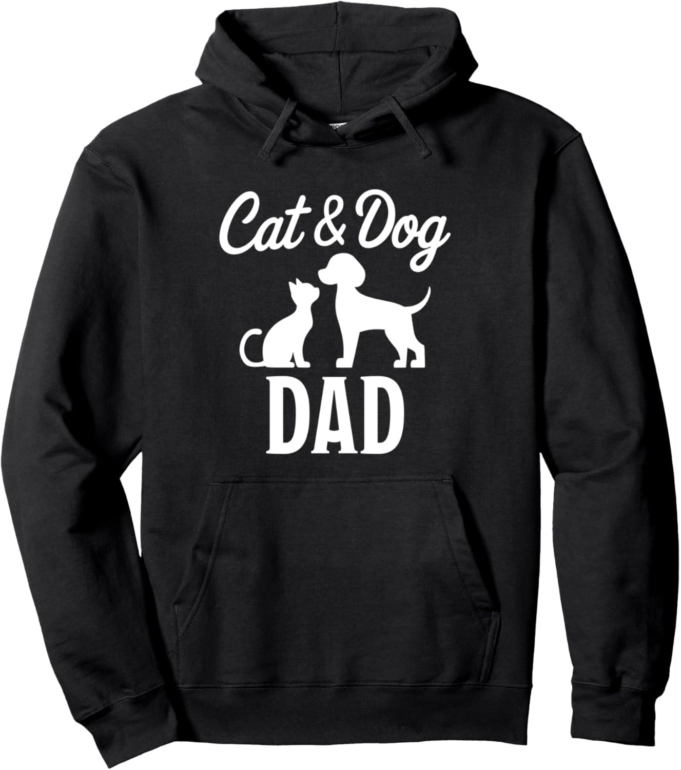 Cat and Dog Dad Pullover Hoodie