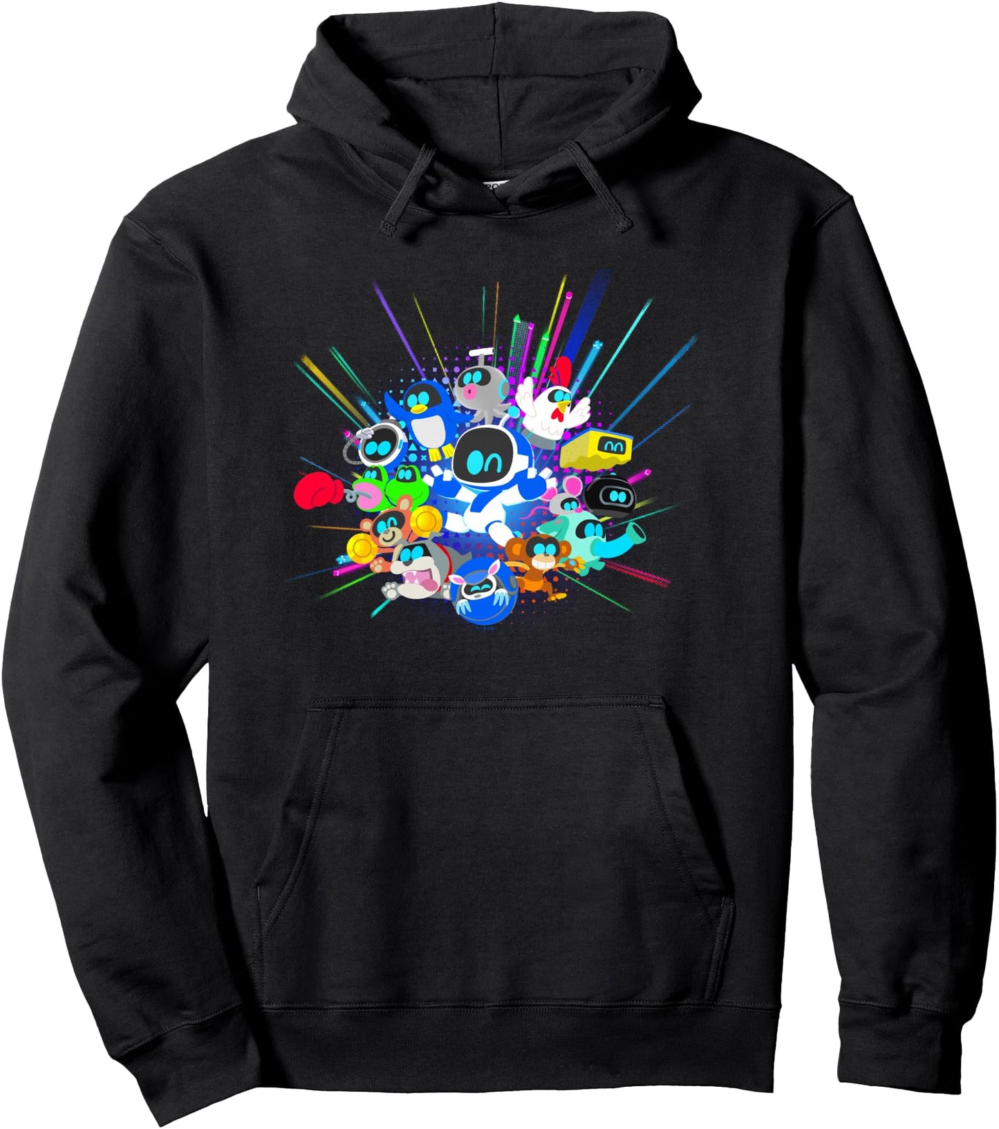 Playstation Astrobot And Friends Power Up Group Shot Pullover Hoodie