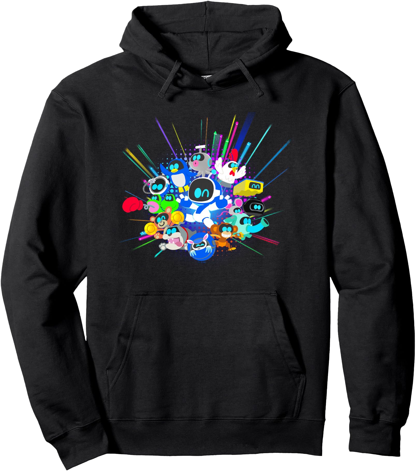 Playstation Astrobot And Friends Power Up Group Shot Pullover Hoodie