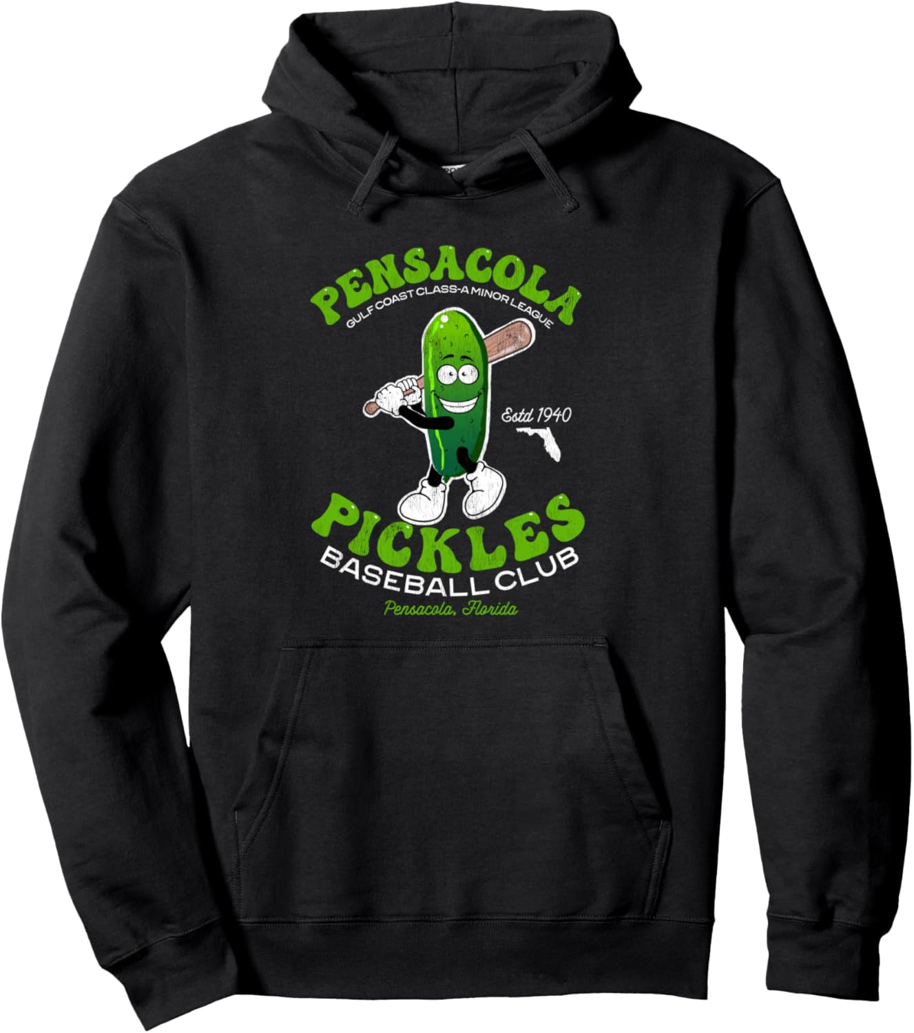 Pensacola Pickles Minor League Retro Baseball Team Pullover Hoodie
