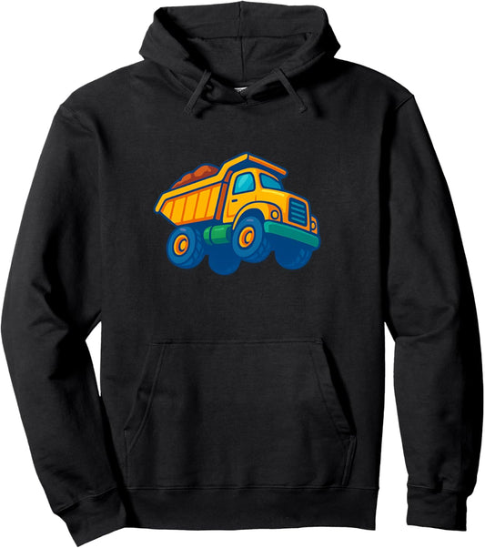 Cartoon Dump Truck Lover Construction Dirt Hauler Toy Fans Pullover Hoodie