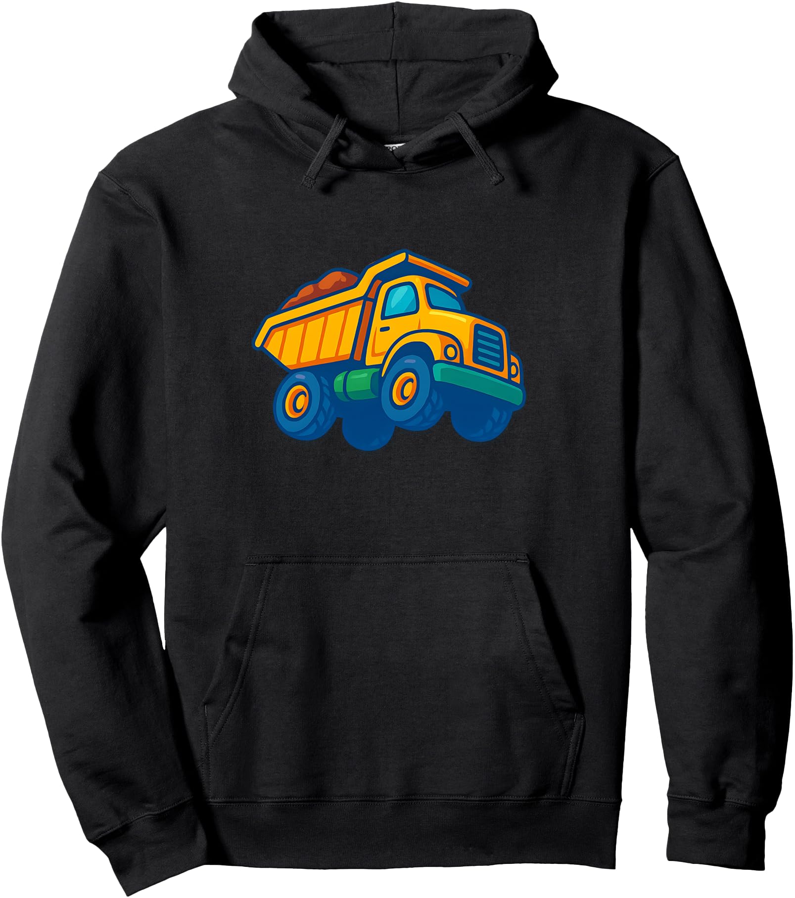 Cartoon Dump Truck Lover Construction Dirt Hauler Toy Fans Pullover Hoodie