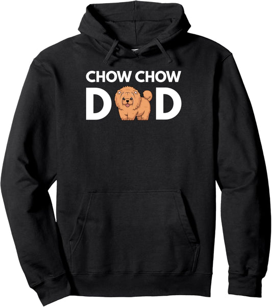 Chow Chow Dad Chow Chow Dog Dad Pullover Hoodie