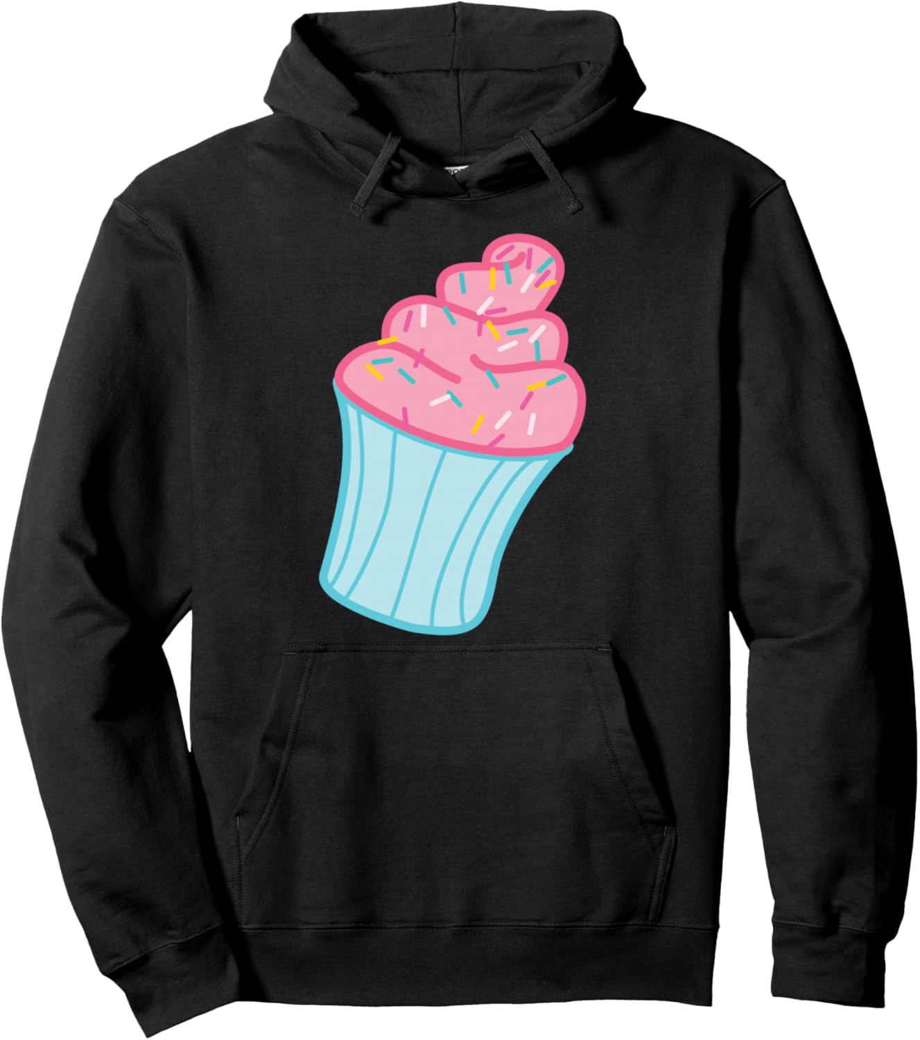 Pink Cupcake Pullover Hoodie