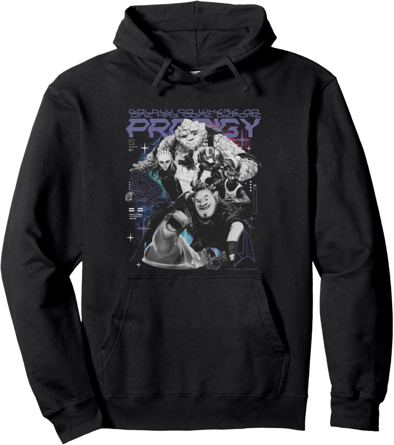 Star Trek: Prodigy Where No One Has Gone Before Glitch Pullover Hoodie