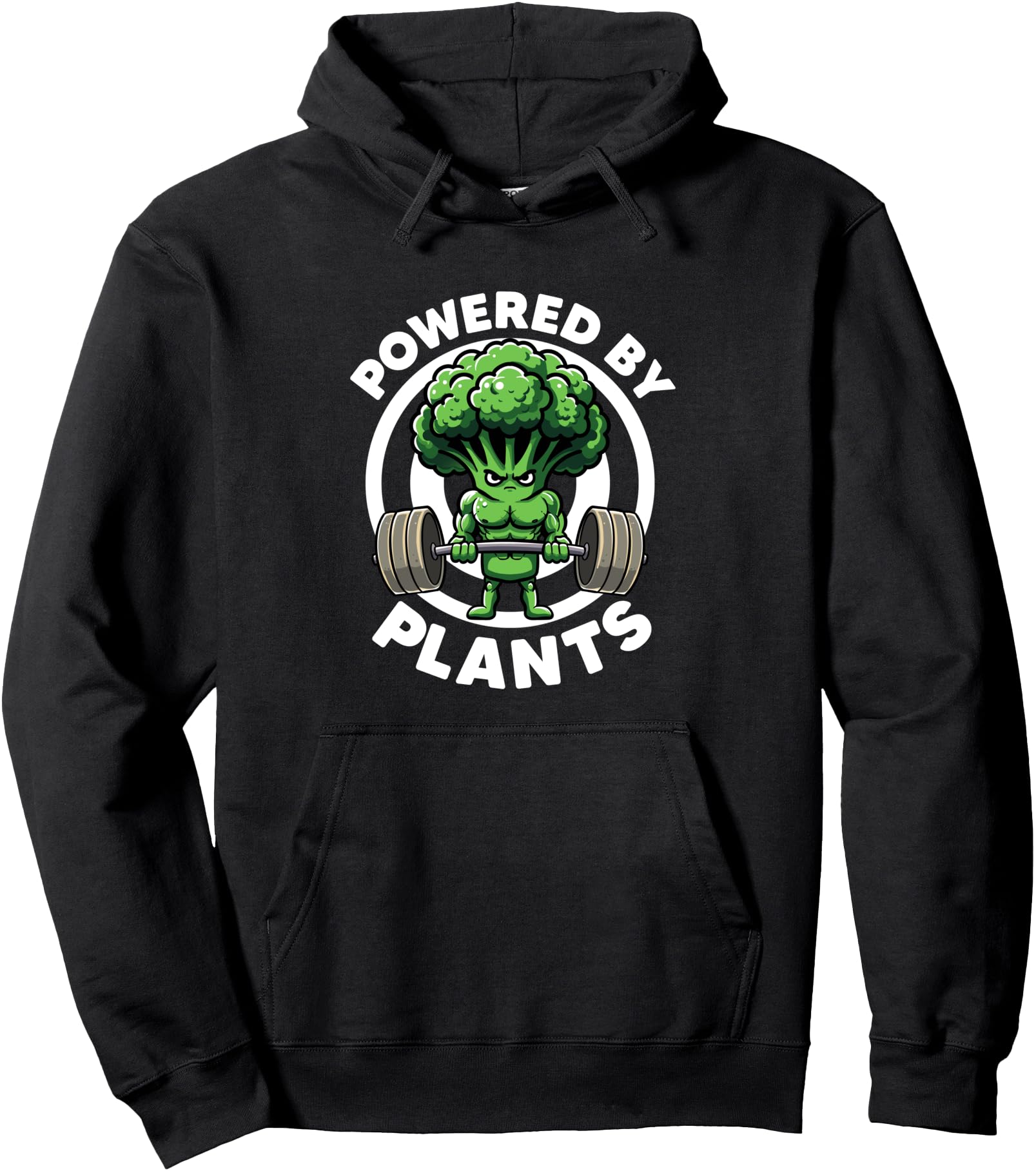 Powered By Plants Vegan Athlete Vegan Gym Vegan Bodybuilding Pullover Hoodie