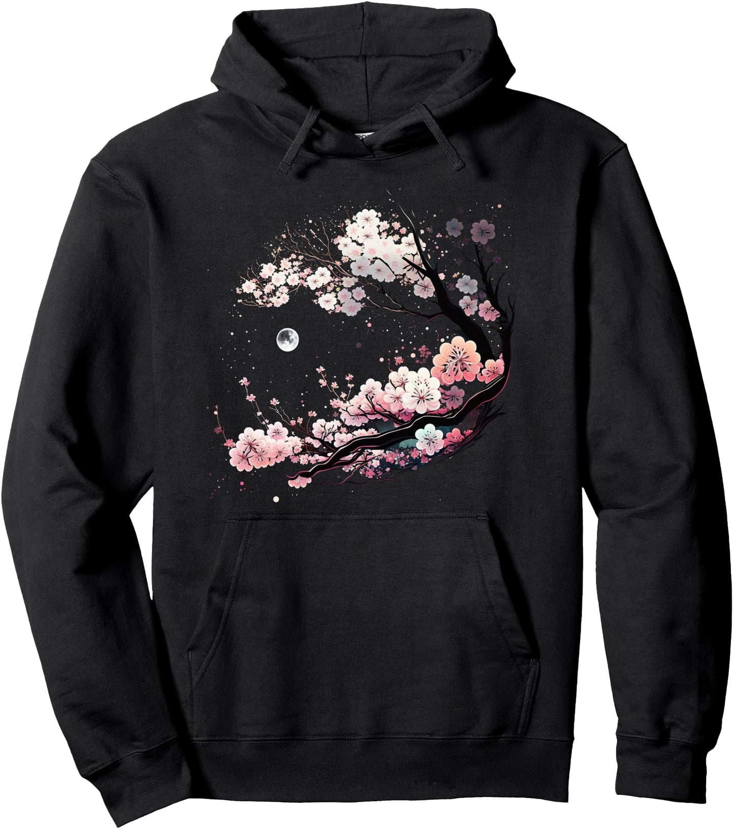 Japanese Sakura Garden Geisha Mount Fuji Cherry Blossom Pullover Hoodie