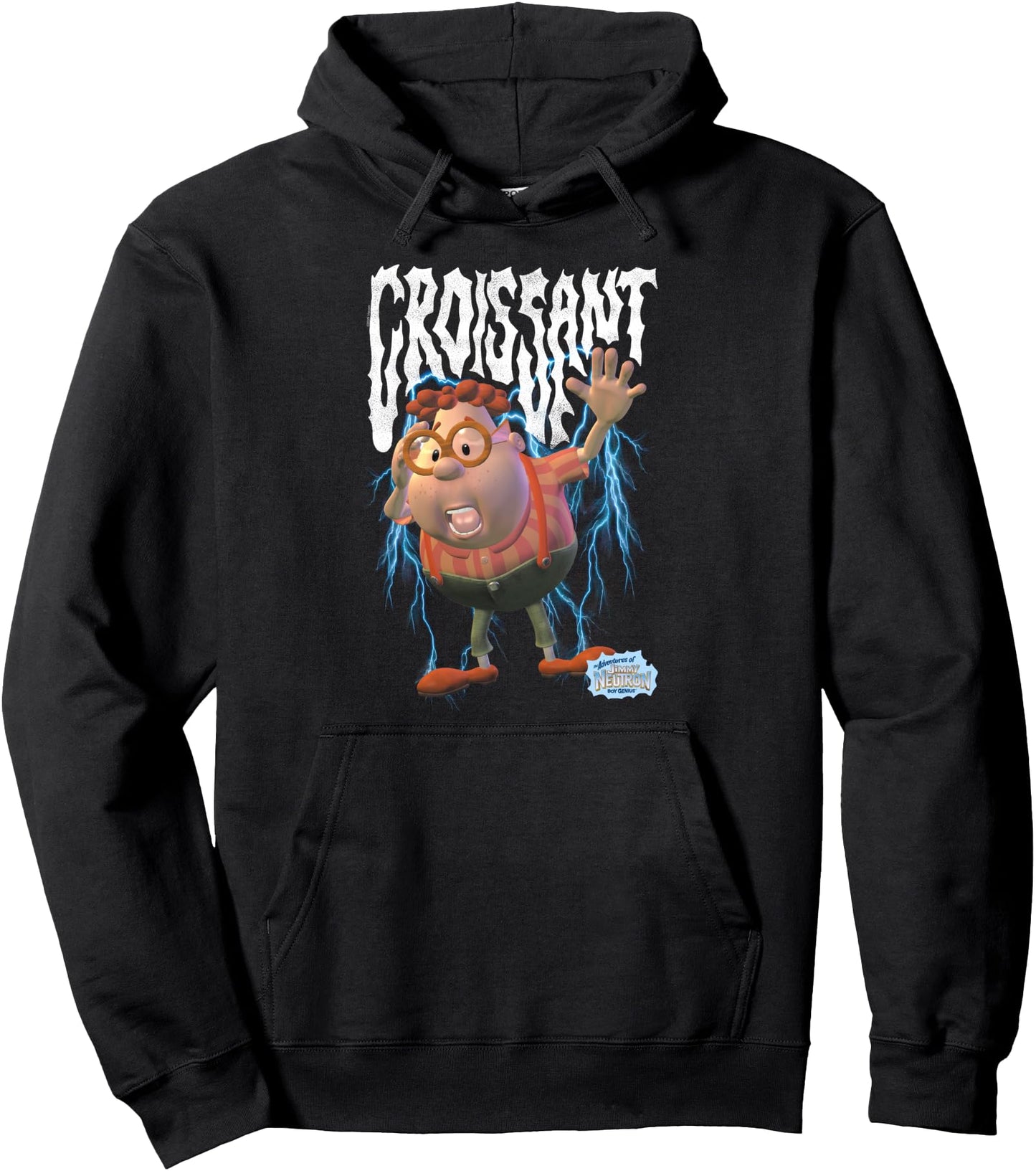 Jimmy Neutron Heavy Metal Carl Croissant Funny Cartoon Pullover Hoodie