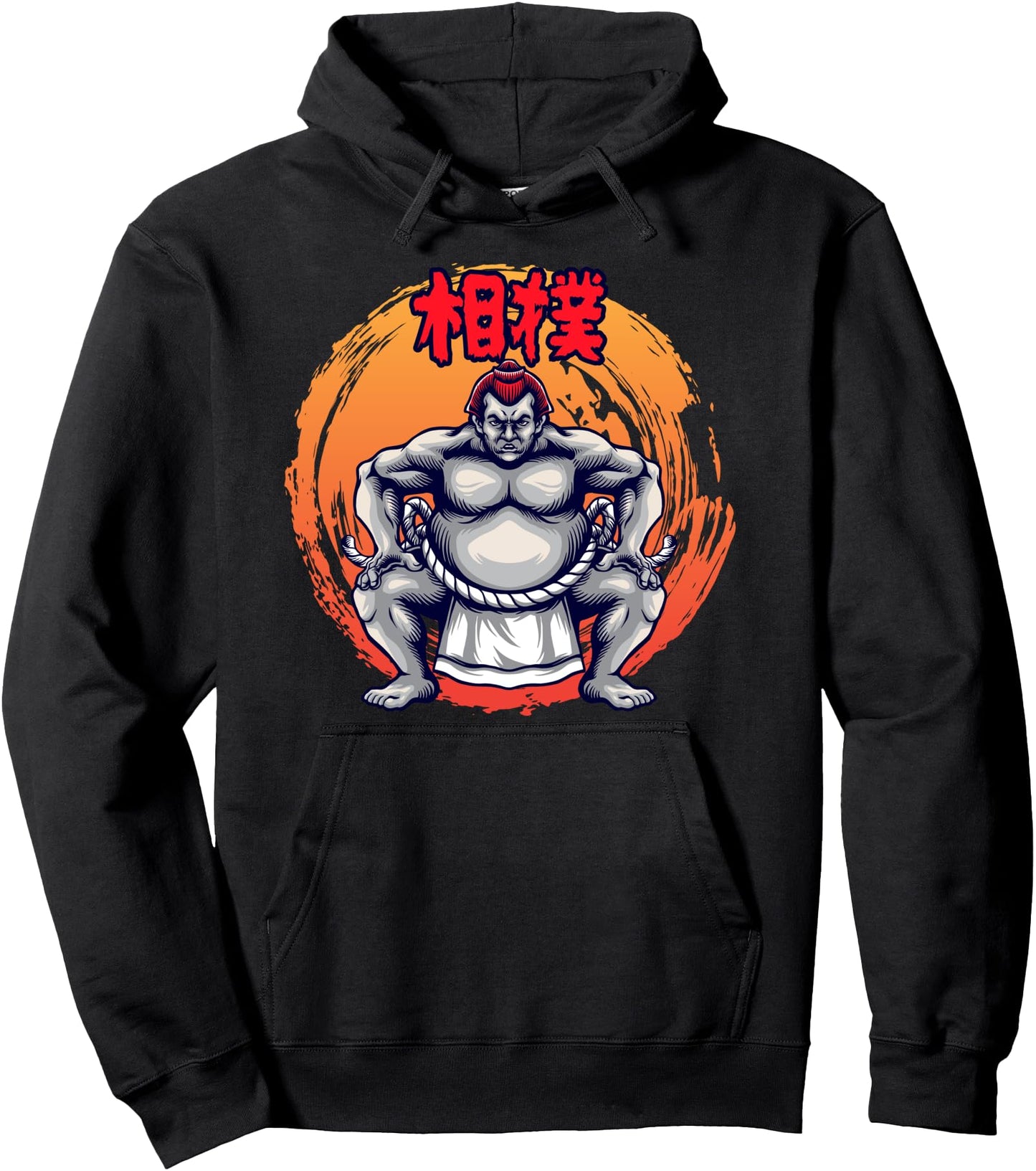 Sumo Wrestler Japanese Aesthetic Pullover Hoodie