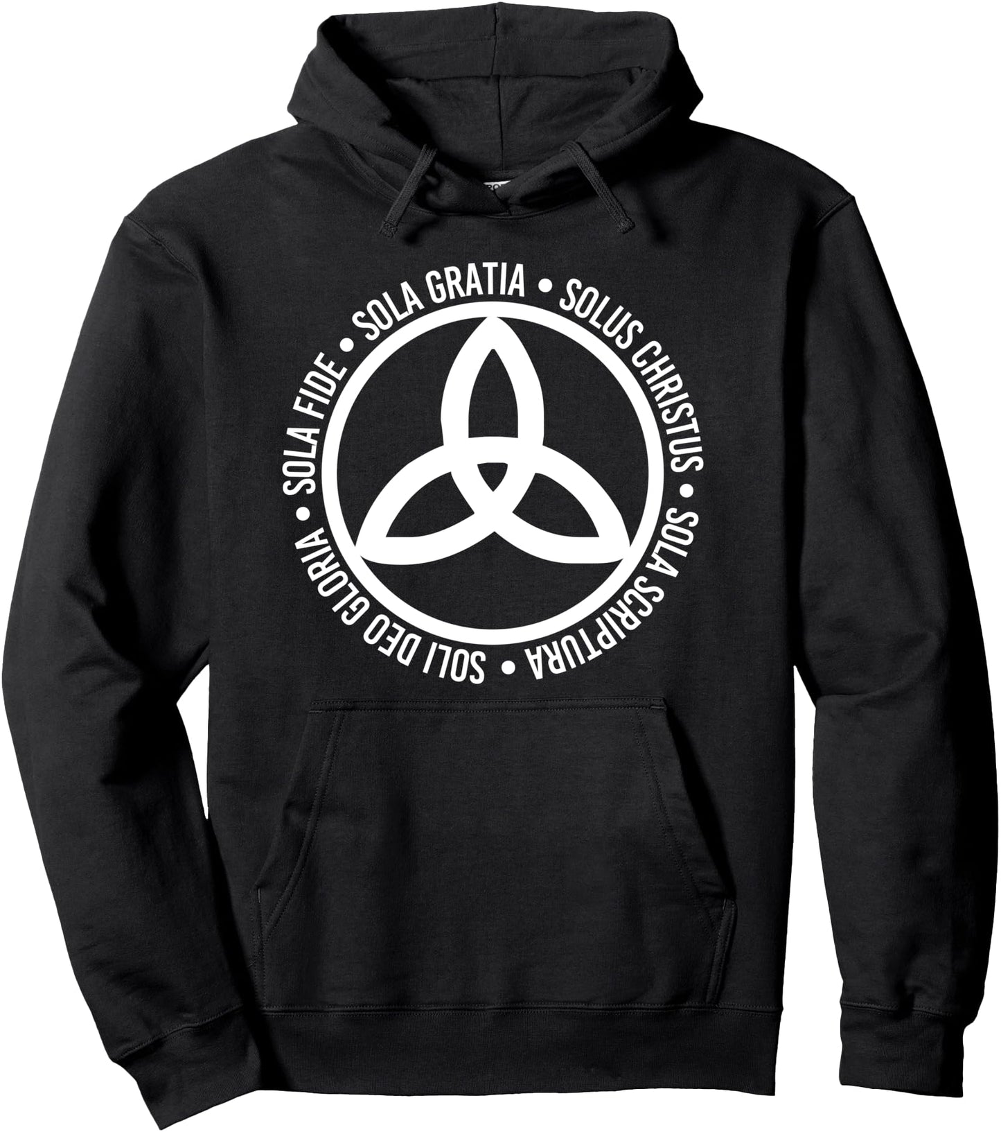 Five Solas Hoodie Christian Trinity Triquetra Pullover Hoodie
