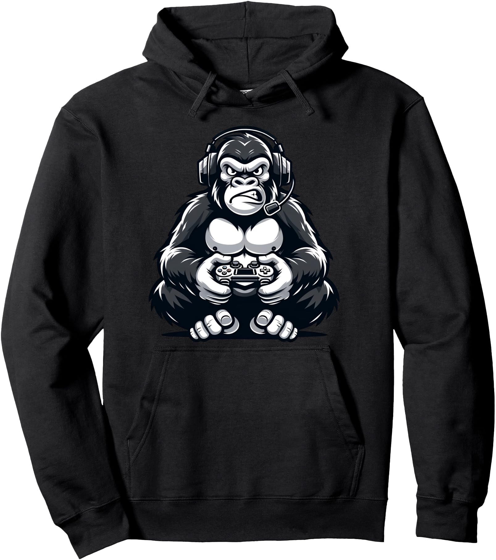 Gamer Funny Gorilla Video Games Boys Girls Pullover Hoodie