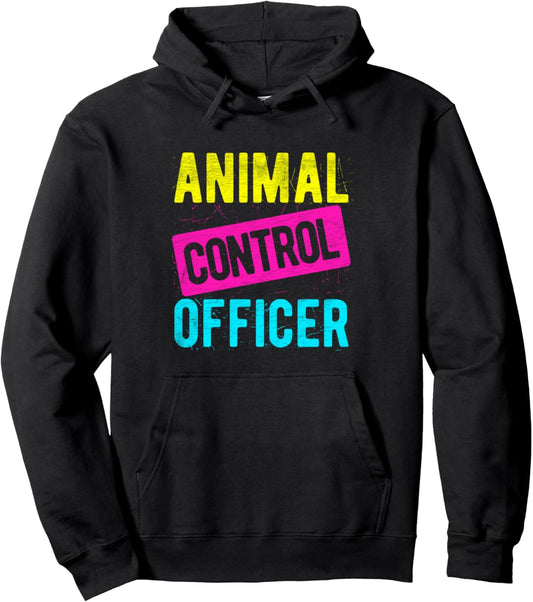 Animal Control OFFICER Animal Control Costume Halloween Anim Pullover Hoodie
