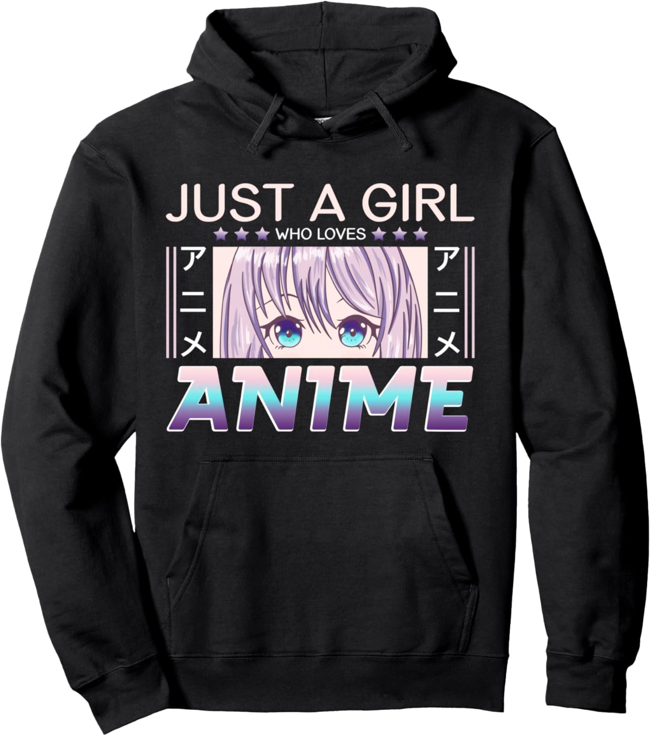 Just a girl who loves Anime Pullover Hoodie