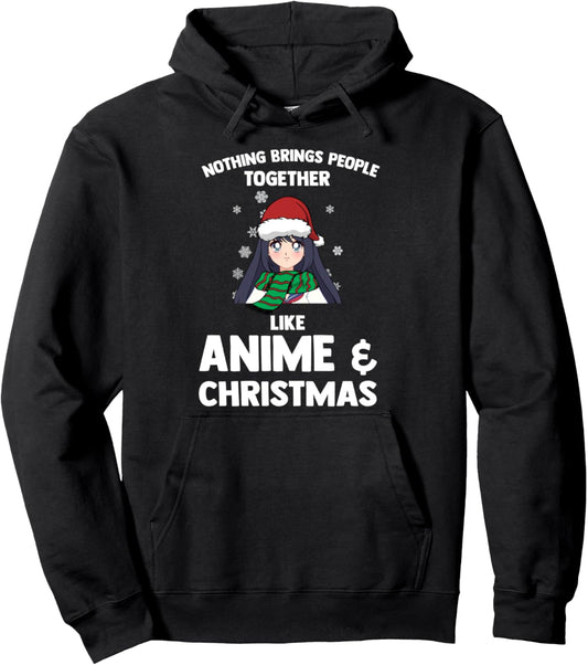 Anime & Christmas Anime & Christmas Pullover Hoodie