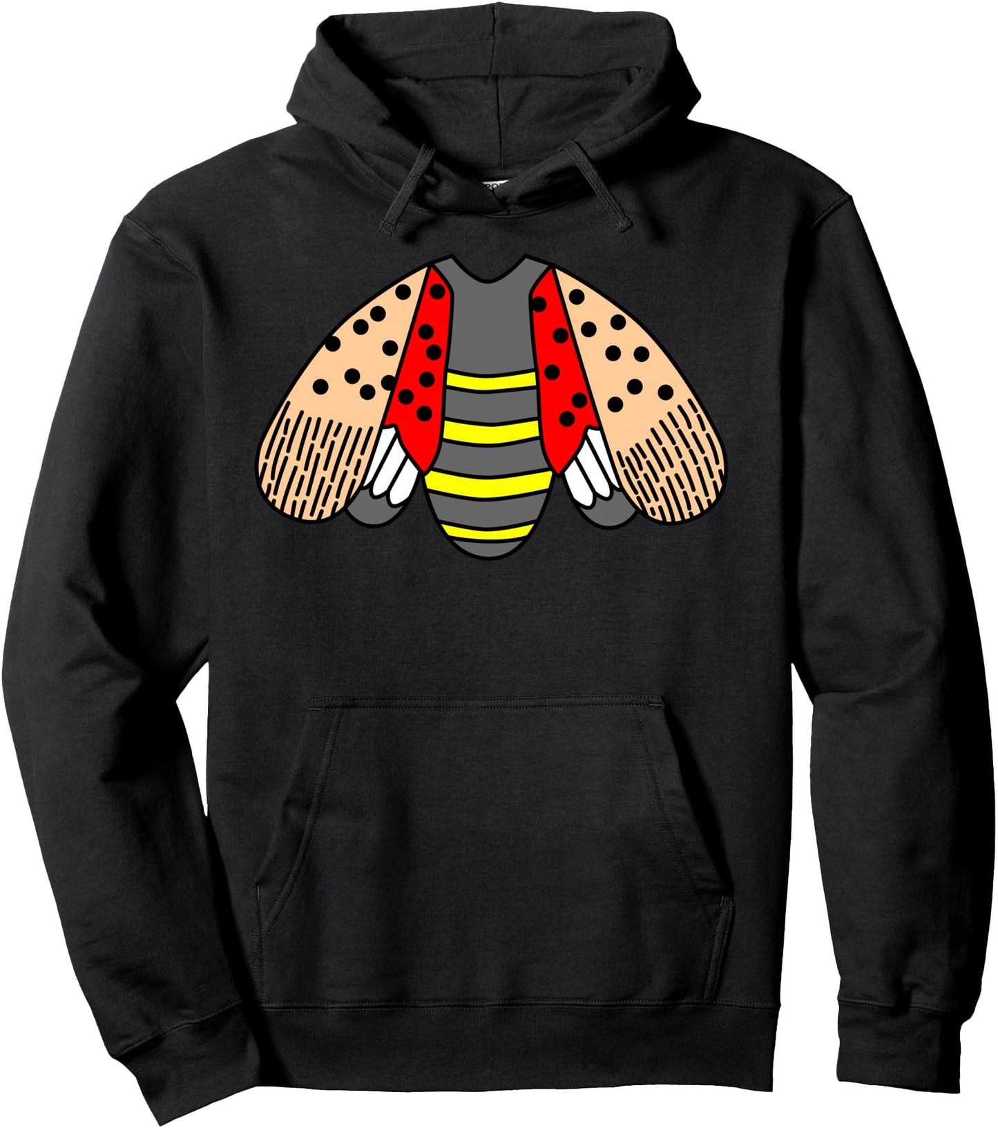 Halloween Costume Spotted Lanternfly Funny Cartoon Pullover Hoodie